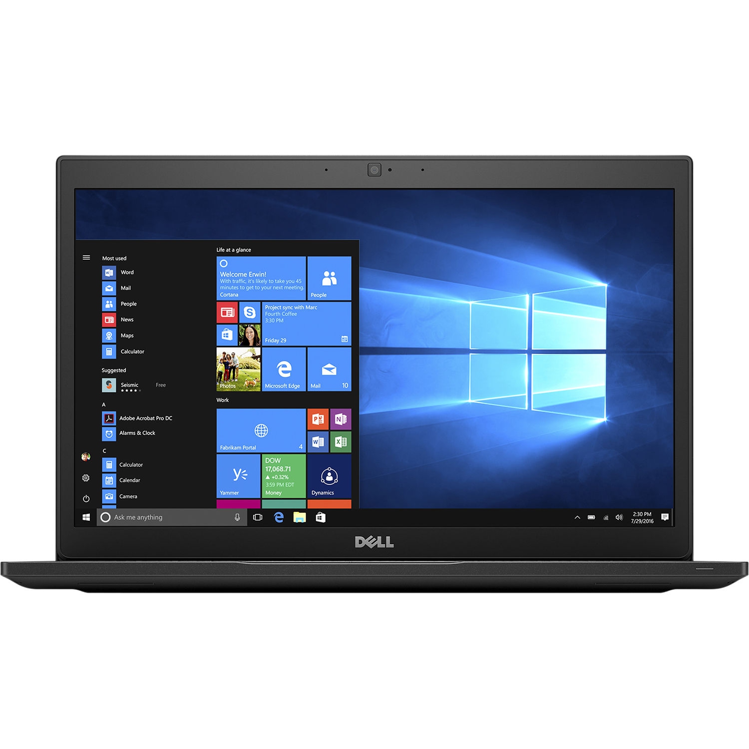 Ordinateur portable Dell Latitude 7480 14", Core i5-7300U, 8 Go DDR4, 256 Go SSD, Windows 10 Professional * Remis à neuf *