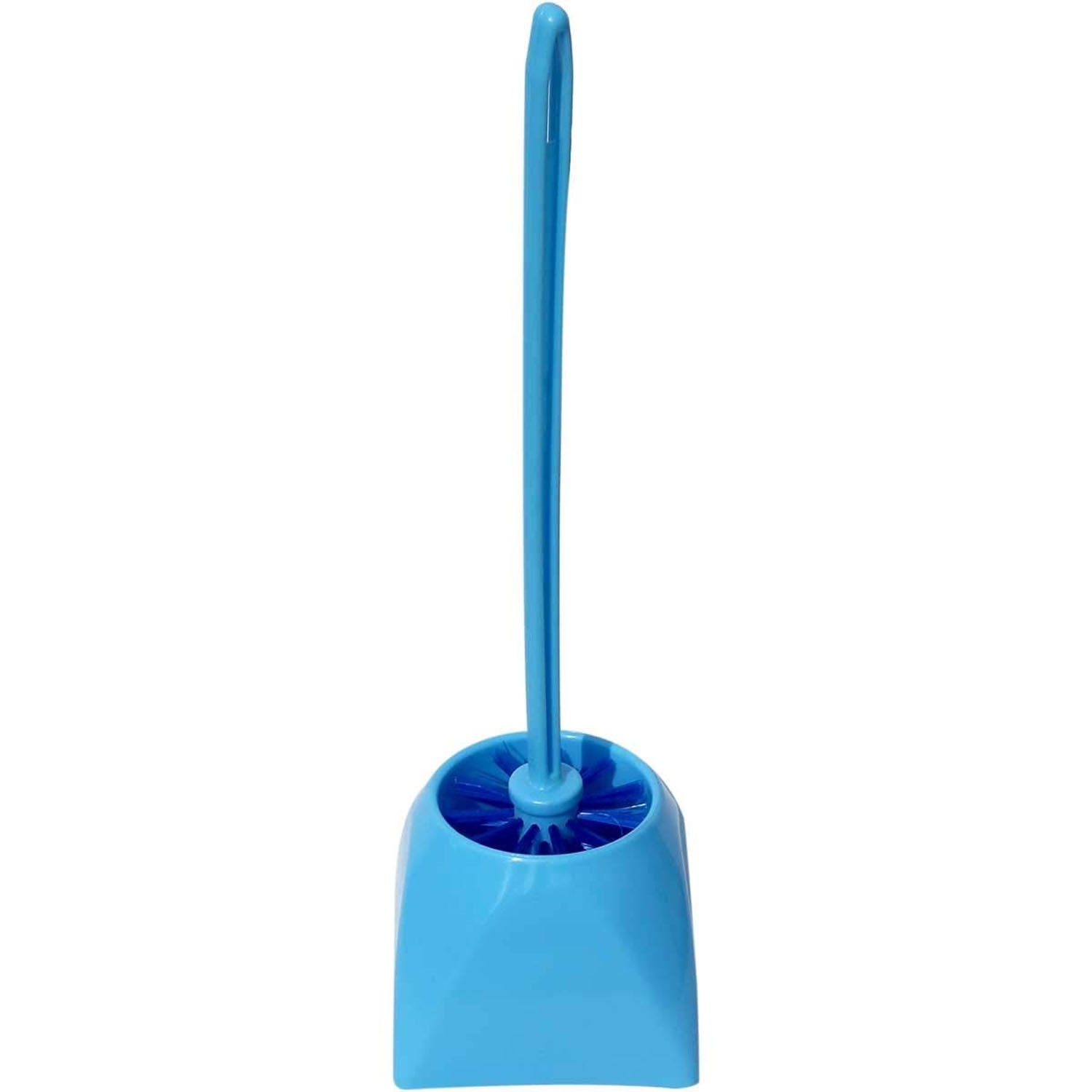 Toilet Brush and Holder, Compact Size Toilet Bowl Brush Small Size Plastic Holder Easy to Hide, Space Saving for Storage, Drip-Proof, Easy to