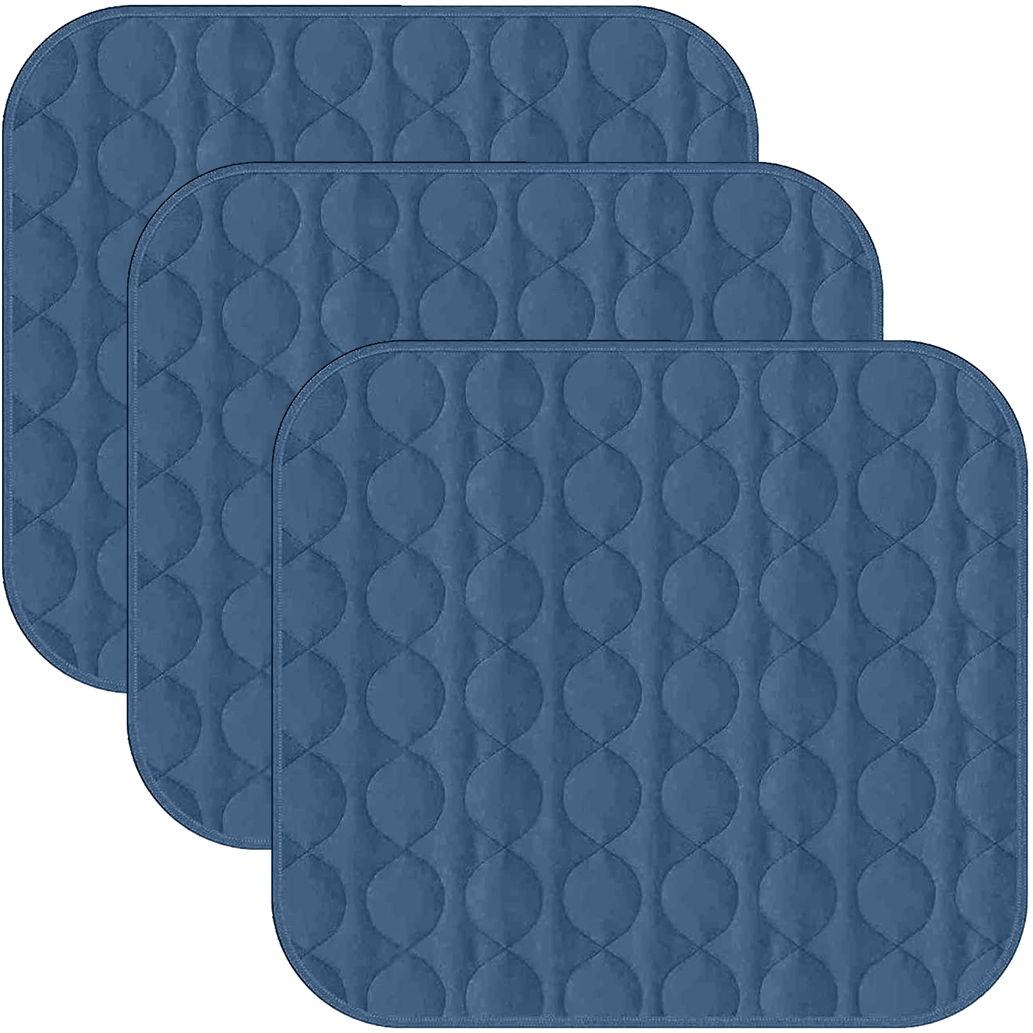 Set of 2 Waterproof Quilted Seat Protector Chair Pad Spills Stains Protection 