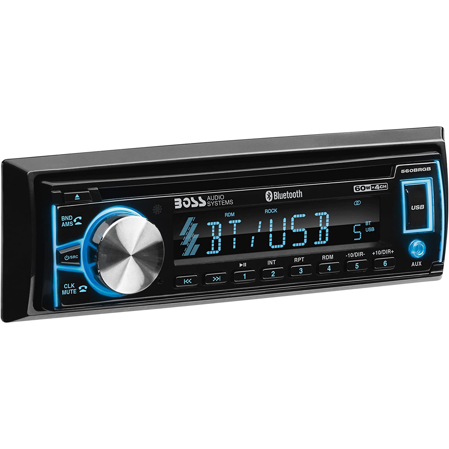 Boss 560BRGB récepteur multimédia simple DIN avec Bluetooth
