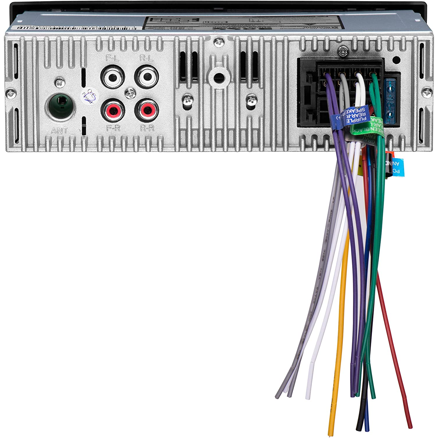 BOSS Audio Systems – système audio multimédia 460BRGB pour l’auto – simple DIN, MP3, port USB, pas de lecteur de CD, entrée auxiliaire, récepteur