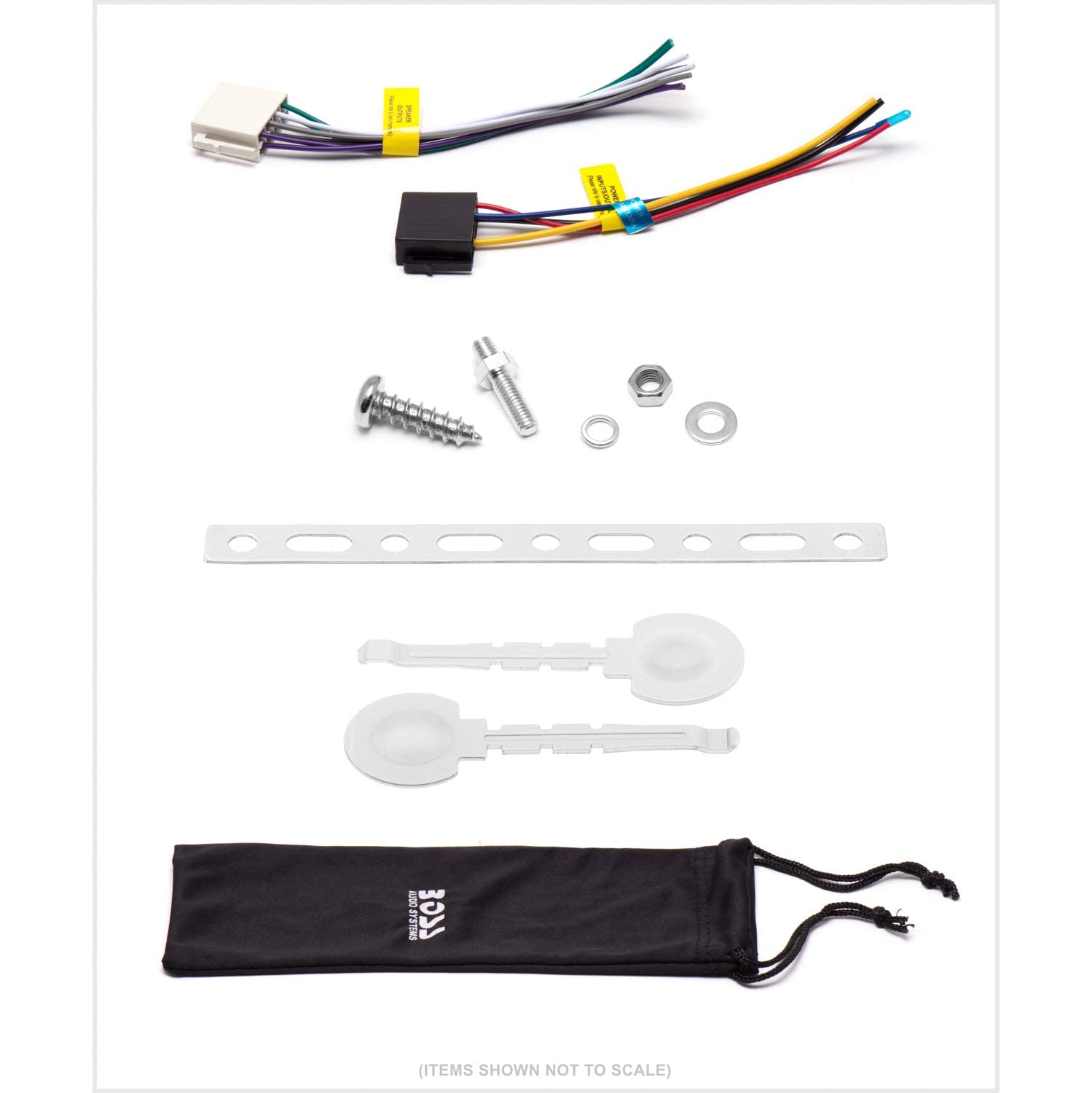 BOSS Audio Systems – système audio multimédia 460BRGB pour l’auto – simple DIN, MP3, port USB, pas de lecteur de CD, entrée auxiliaire, récepteur