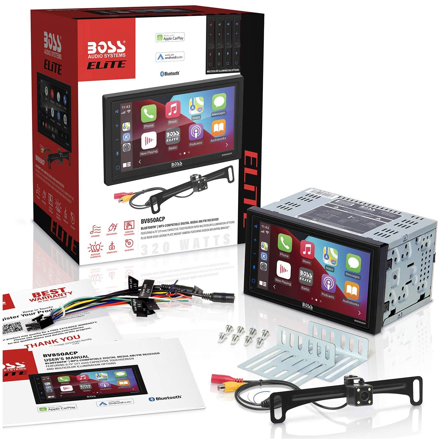 BOSS Audio Systems Elite BV850ACP Car Multimedia Player