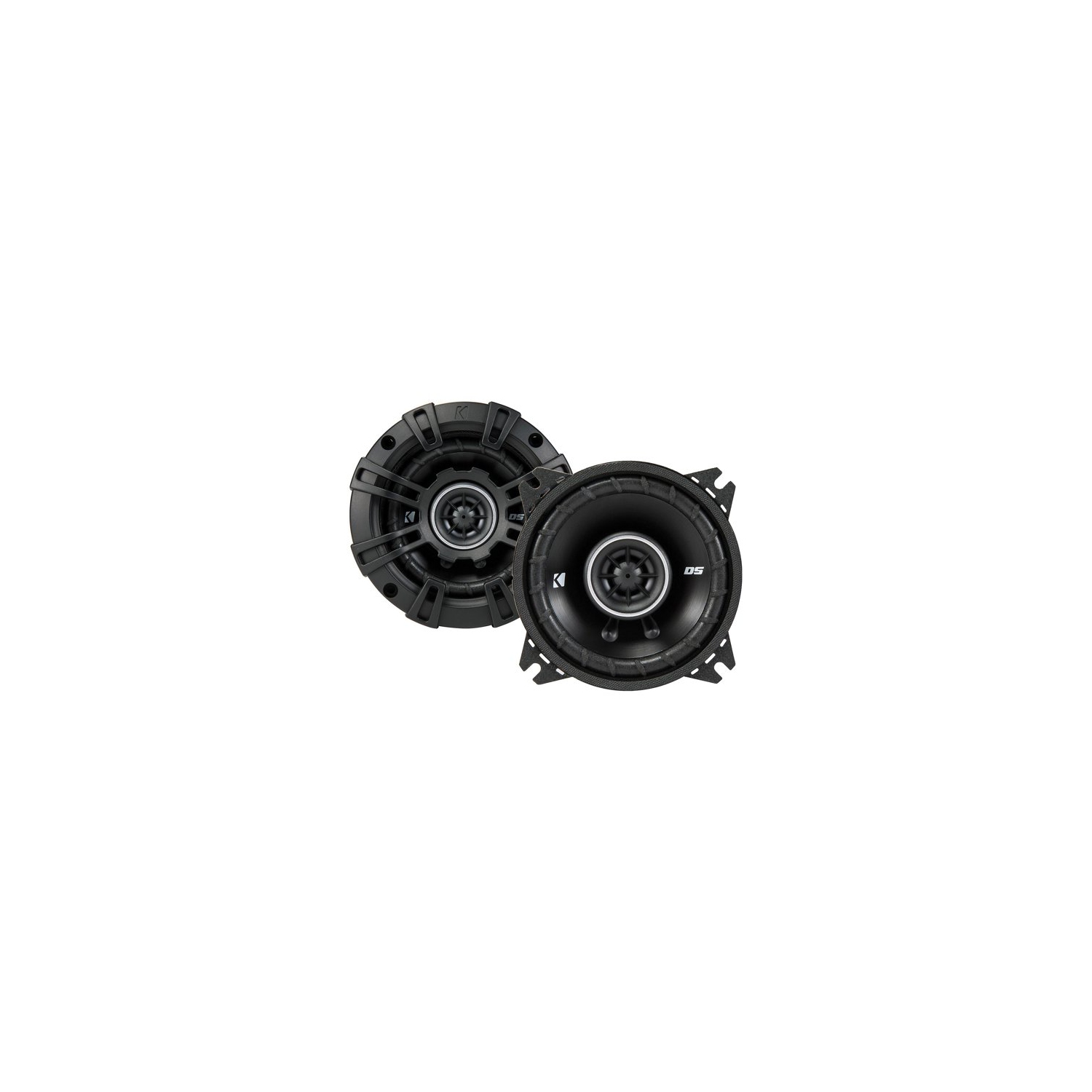 Kicker 43DSC44 D-Series 4-Inch 120 Watt 2-Way Coaxial Speakers, Black