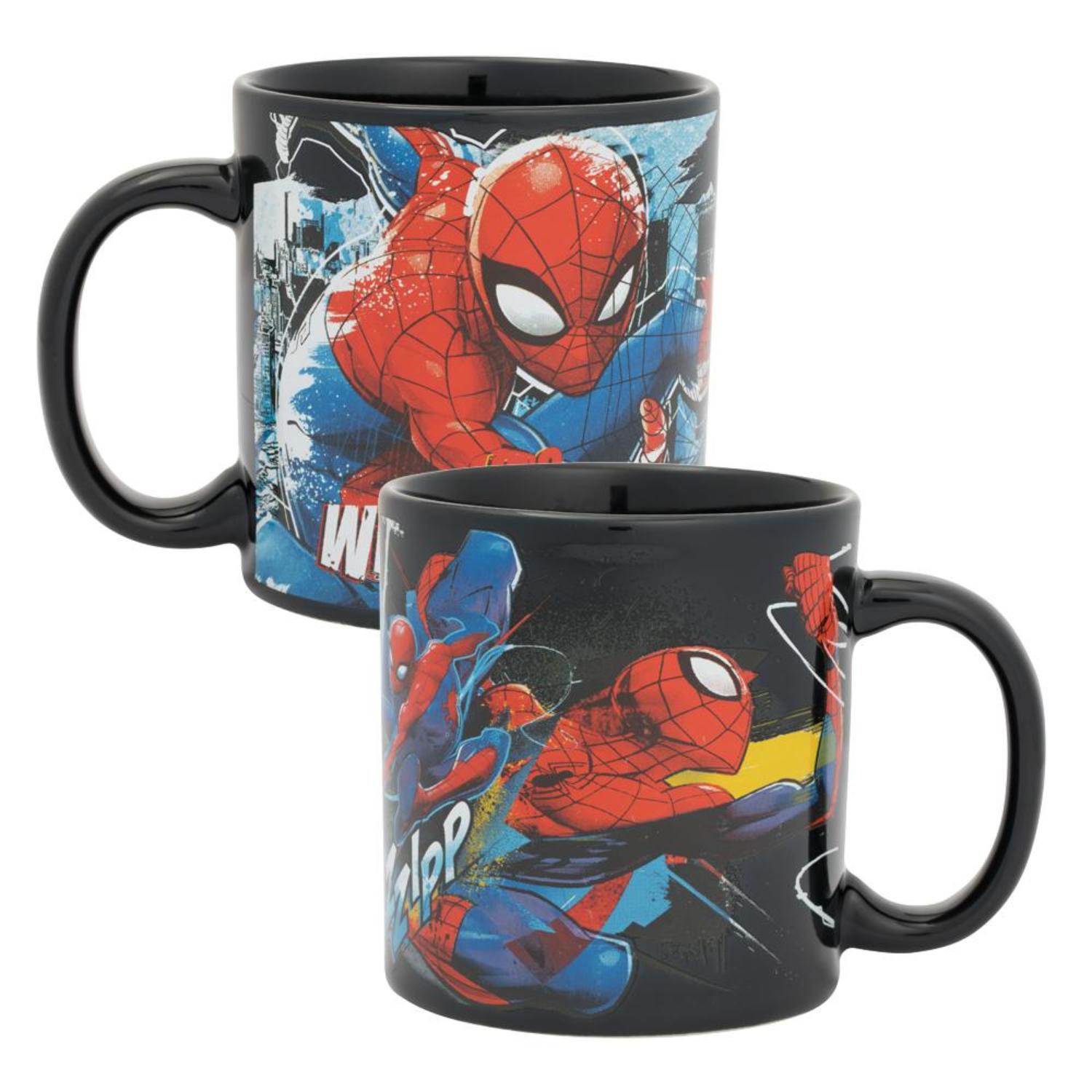 Tasse à café de 20 oz Spider-Man de Marvel en toile d’araignée