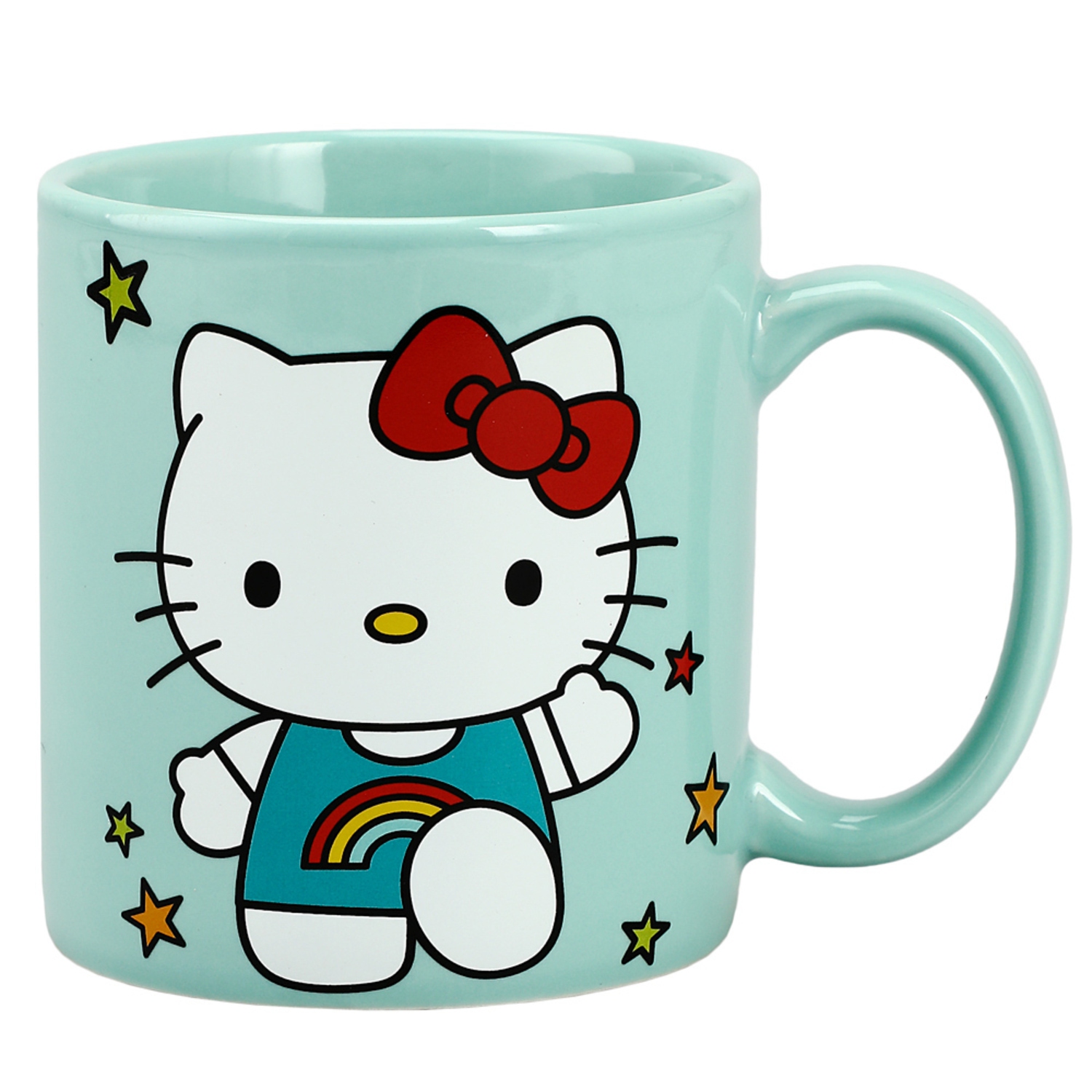 Hello Kitty Rainbow Stars 14 Oz Ceramic Mug