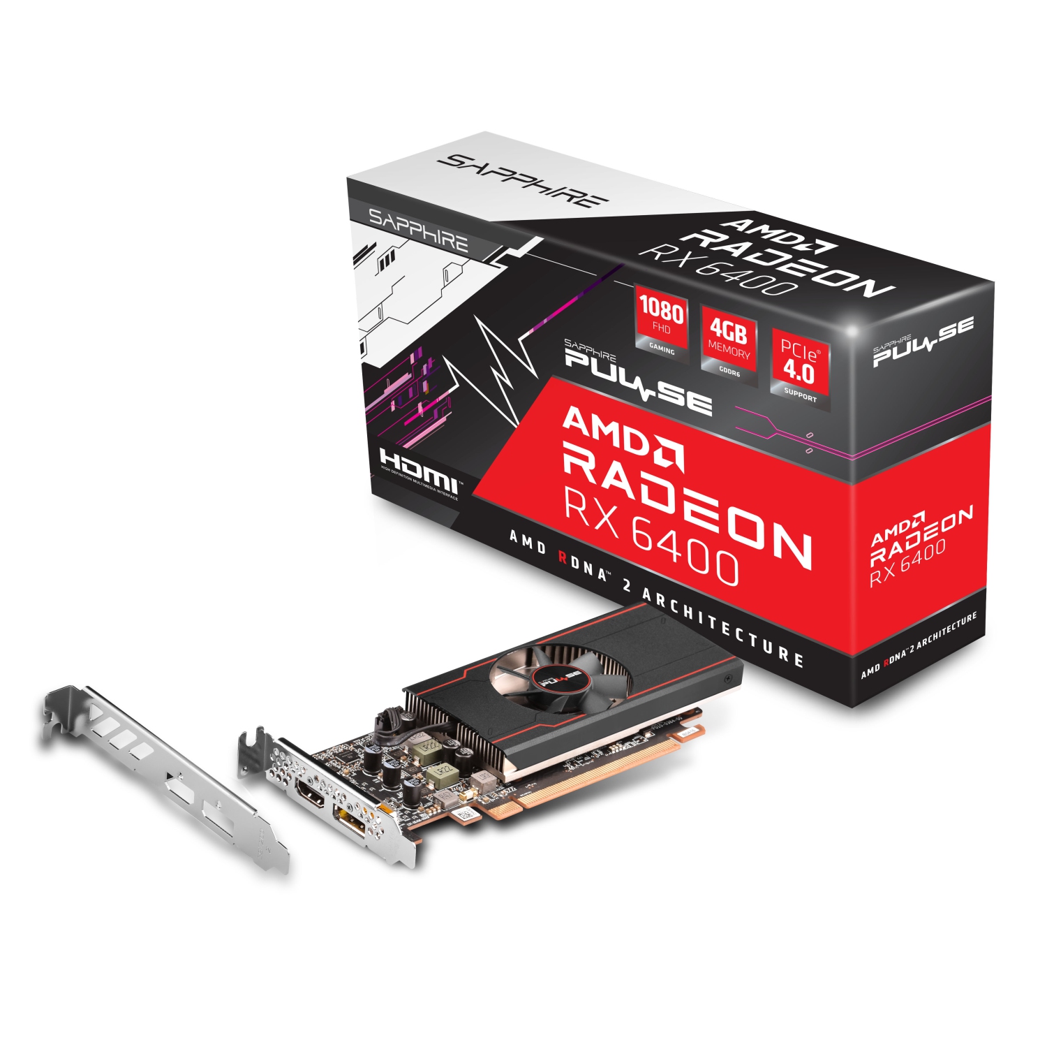 Sapphire PULSE Radeon RX 6400 Graphic Card 4 GB 11315-01-20G