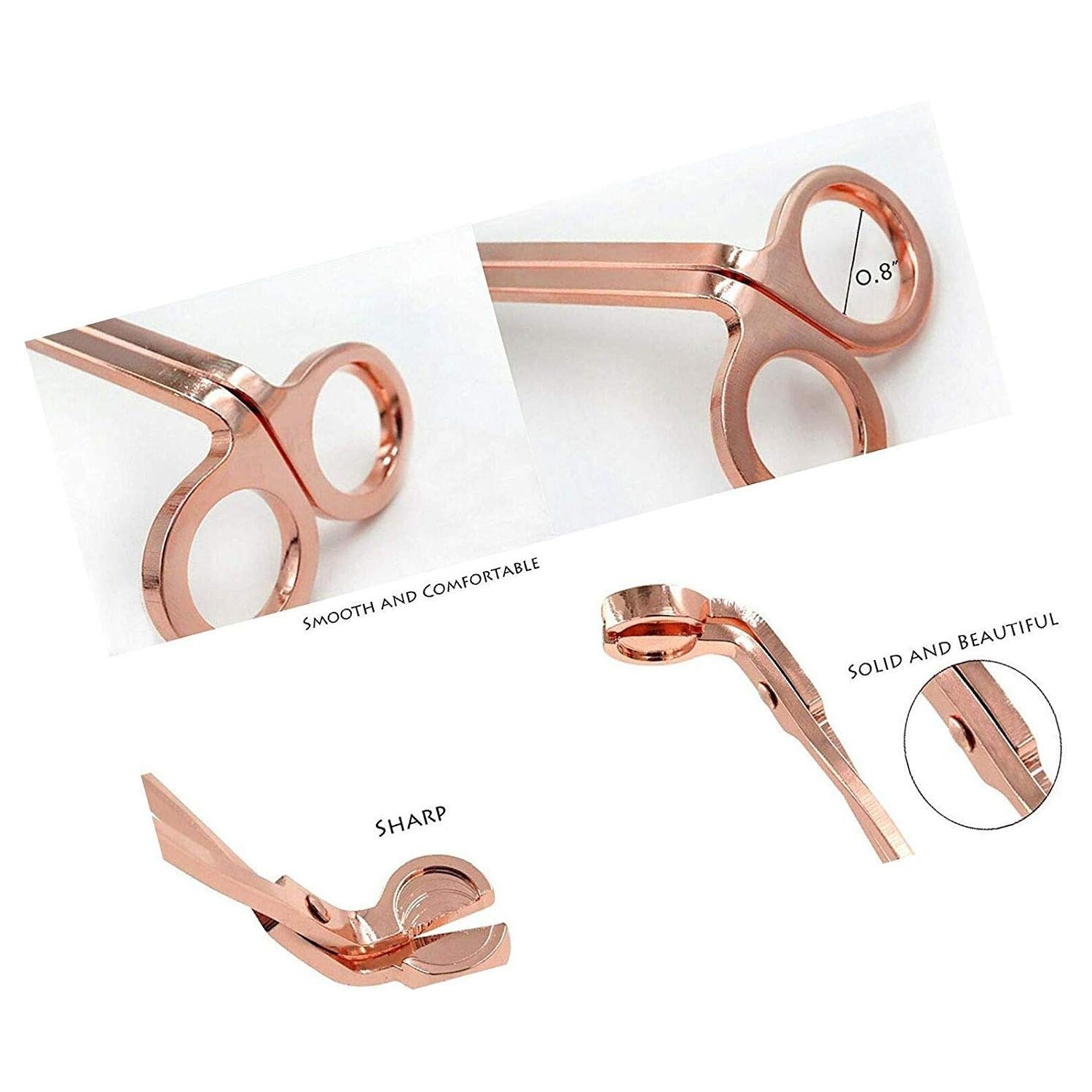 Arolly Stainless-Steel Candle Wick Trimmer/Clipper/Cutter Scissor with Arc Rechargeable USB Candle Lighter