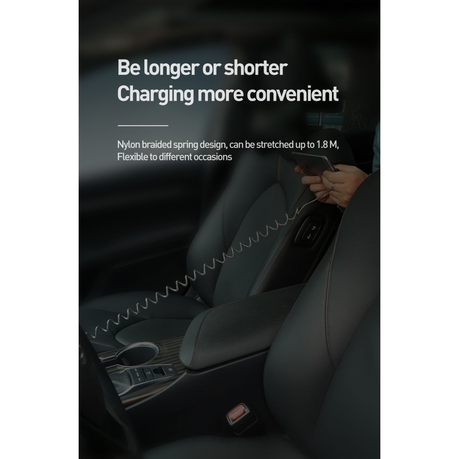 Câble de chargement/transfert sans enroulement de Mcdodo Câble de chargement tressé DEL en nylon USB-A à USB-C pour iPhone 16 iPhone 15 Samsung