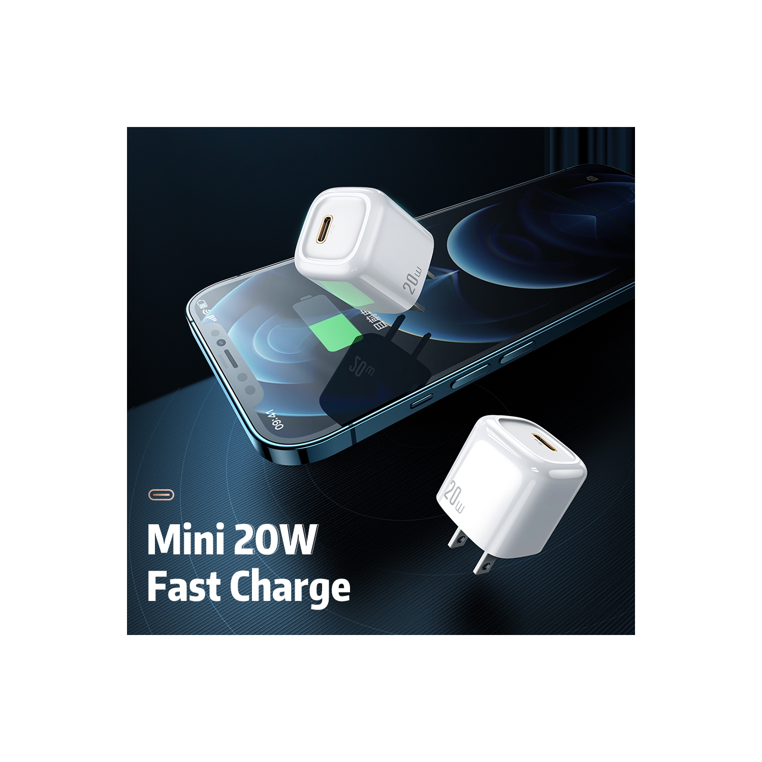 Mcdodo Mini Fast Charger 20W USB C Charger for New iPhone, Power Delivery 3.0 Fast Charger, USB C Wall Charger PD Charger Compatible Phone 13 Pro