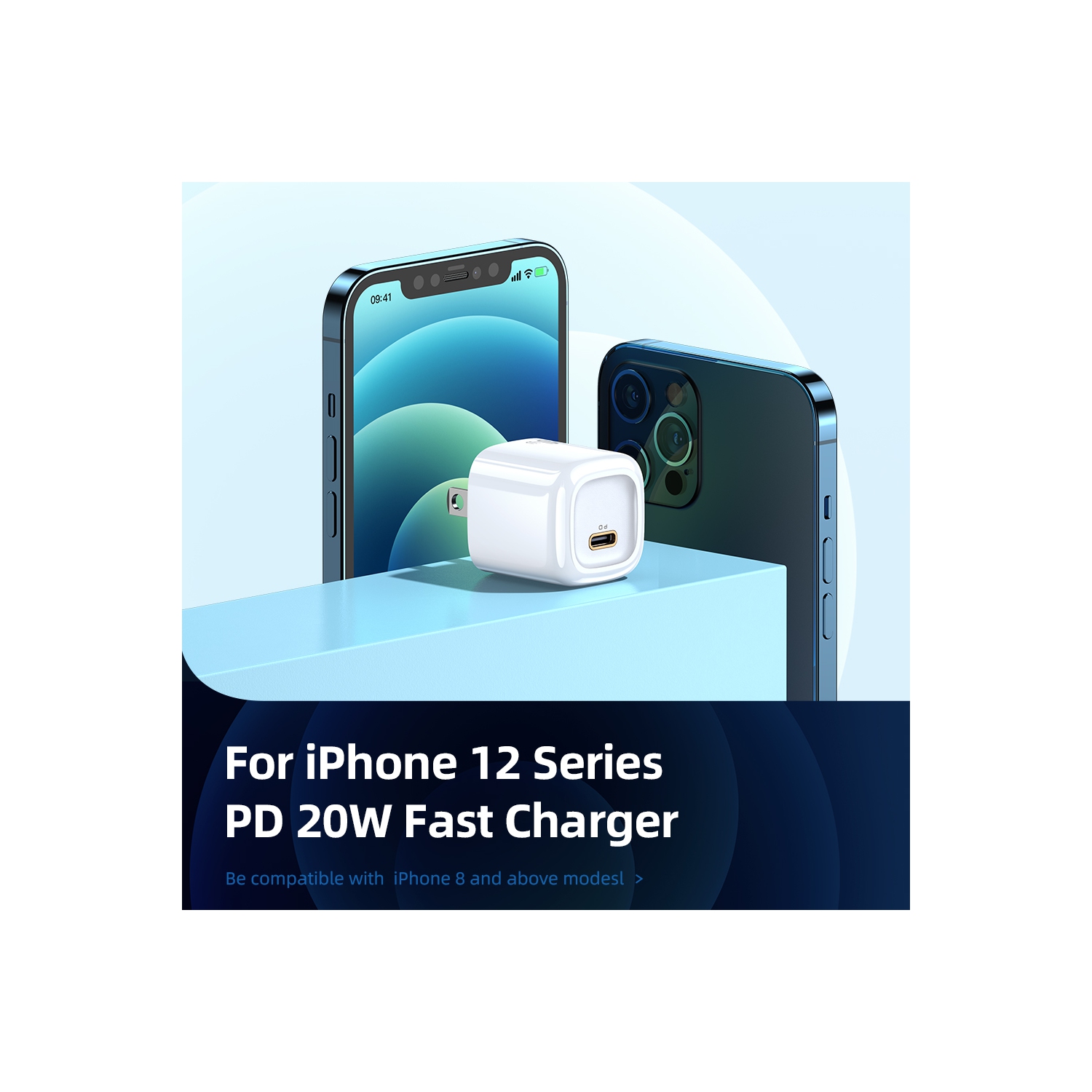 Mcdodo Mini Fast Charger 20W USB C Charger for New iPhone, Power Delivery 3.0 Fast Charger, USB C Wall Charger PD Charger Compatible Phone 13 Pro