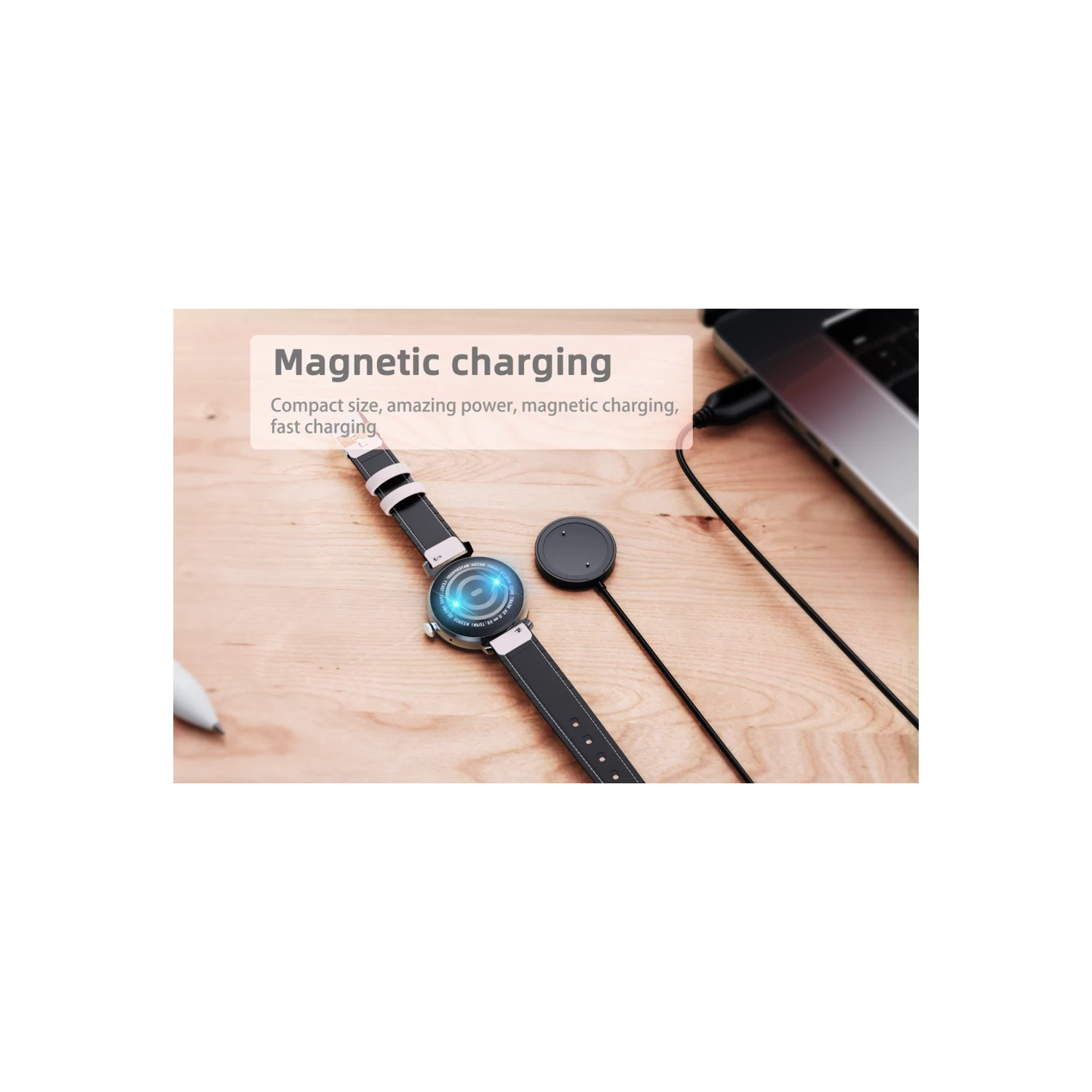 ISPEKTRUM Smartini Mini Smart Watch for Women 1" HD Screen Bluetooth Calls & Text Multiple Sports Mode Fitness Tracker Heart Rate & BP Monitor Works