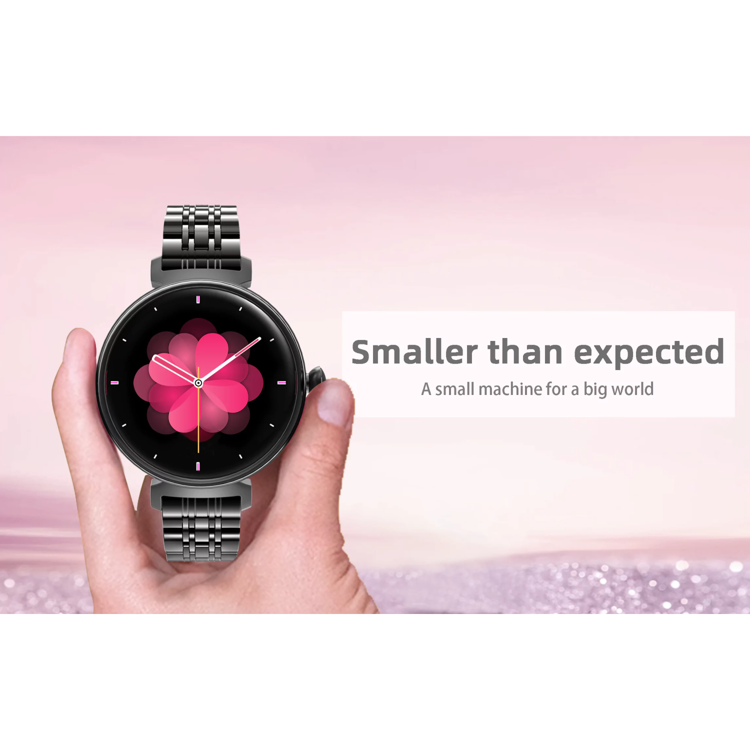 ISPEKTRUM Smartini Mini Smart Watch for Women 1" HD Screen Bluetooth Calls & Text Multiple Sports Mode Fitness Tracker Heart Rate & BP Monitor Works