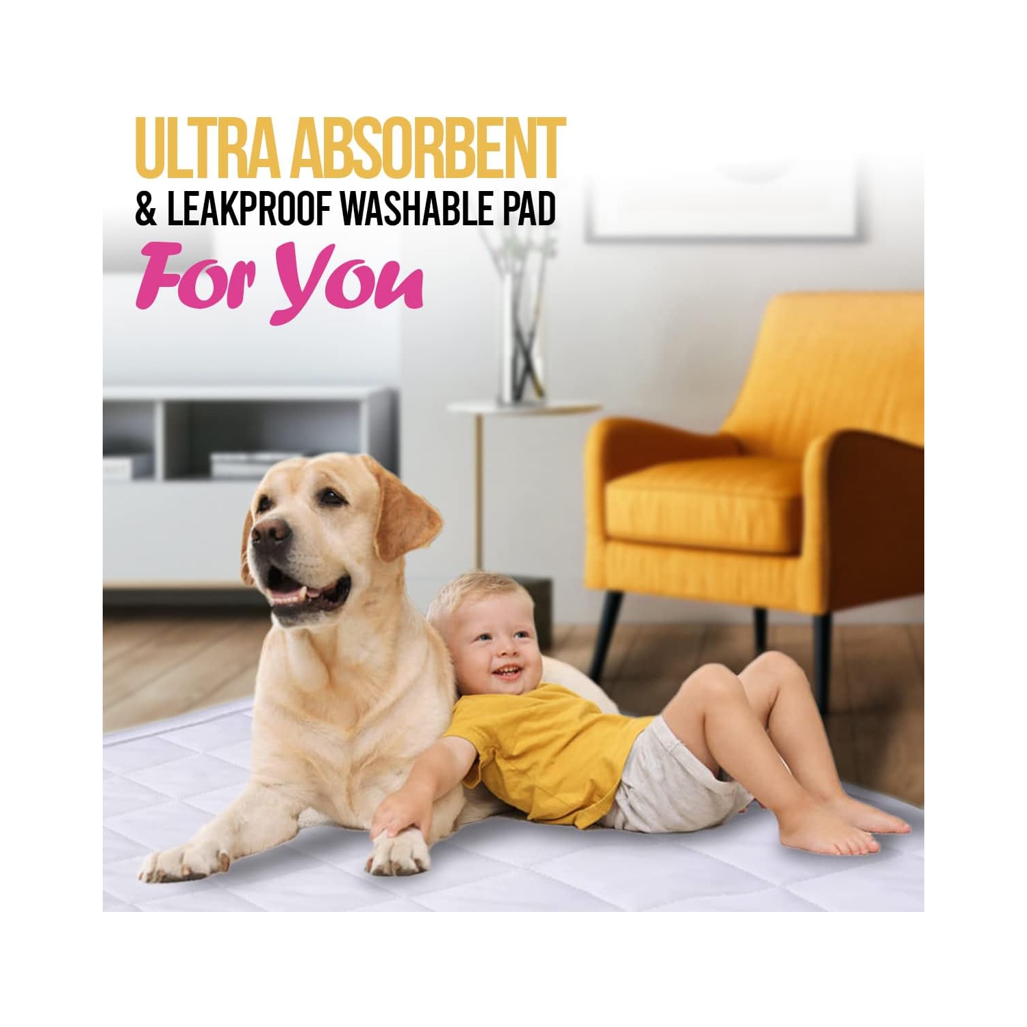 HYGIENX Deluxe – protège-draps imperméables, 34 po x x36 po, paquet de 3 protège-matelas, tampons hygiéniques réutilisables pour adultes animaux