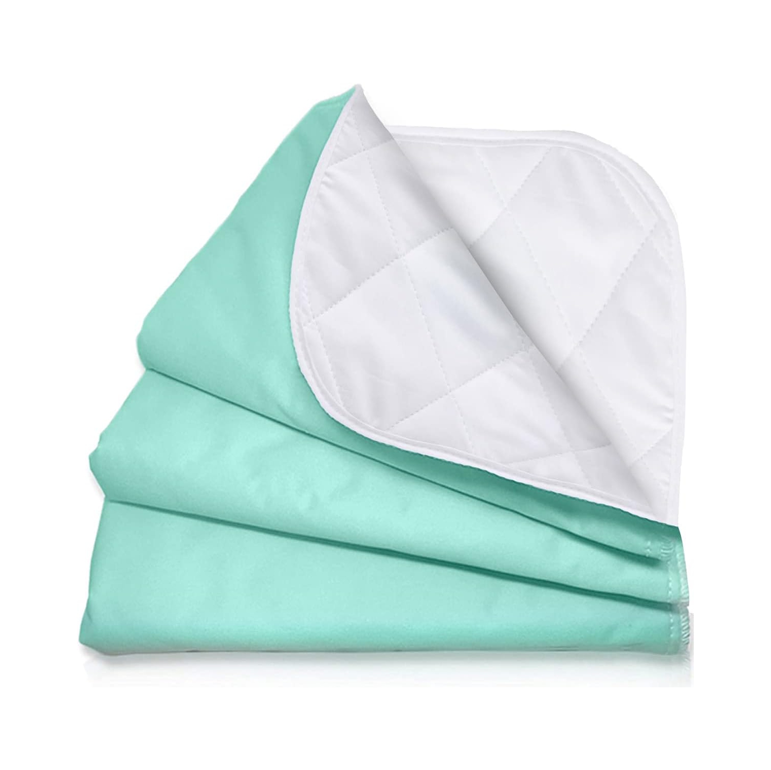 Serviettes hygiéniques hydrofuges réutilisables HYGIENX Premium Deluxe 34”x36”, paq. 3 protège-draps souples et absorbants protège-matelas pour aînés