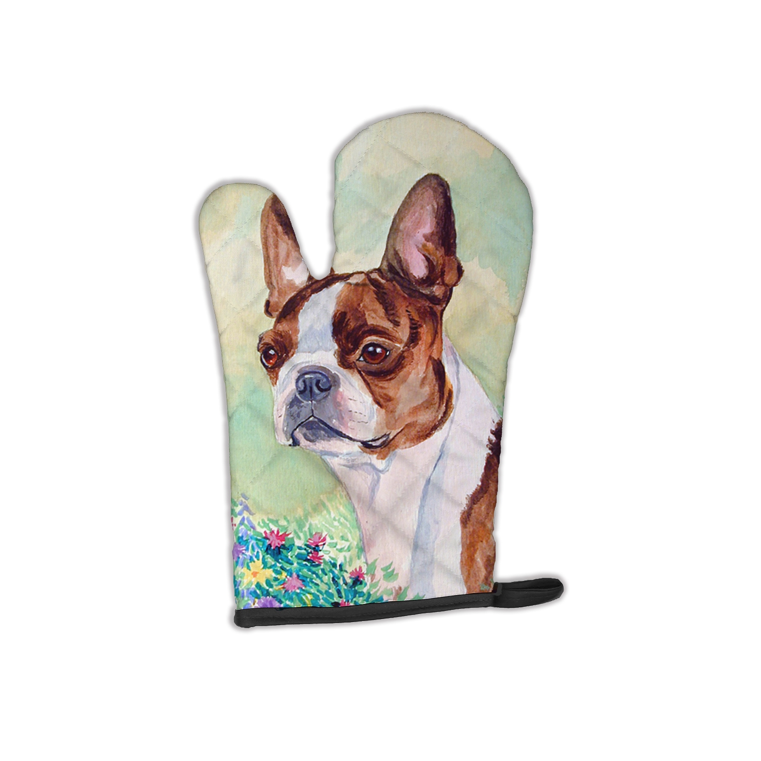 boston terrier oven mitt