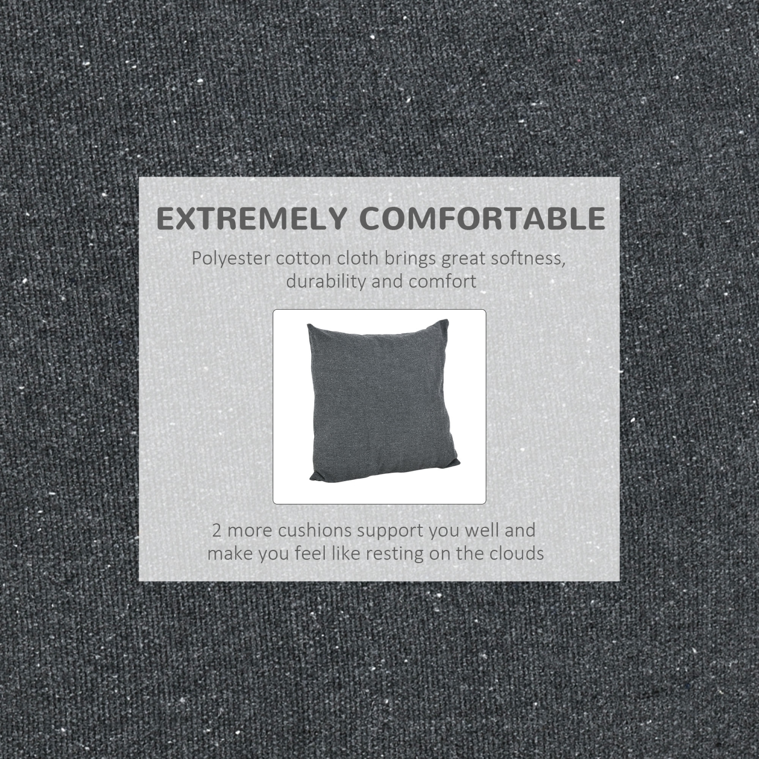 Outsunny – Chaise hamac suspendue en coton à macramé avec deux coussins de siège doux, pour chambre d’intérieur, cadeau idéal pour enfants cadeau