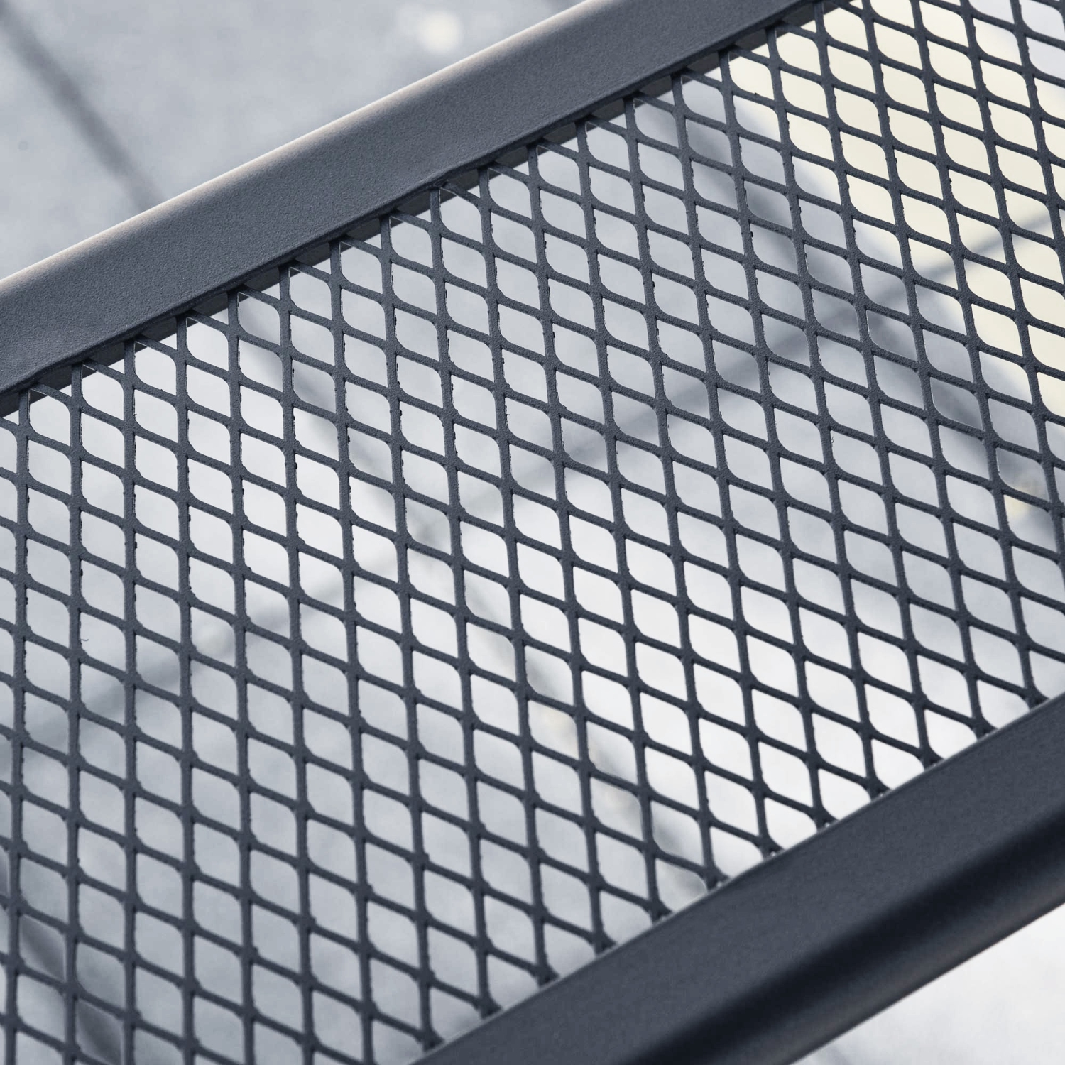 Outsunny 8' x 5' Pavillon de jardin abri barbecue avec double toit auvent extérieur gris