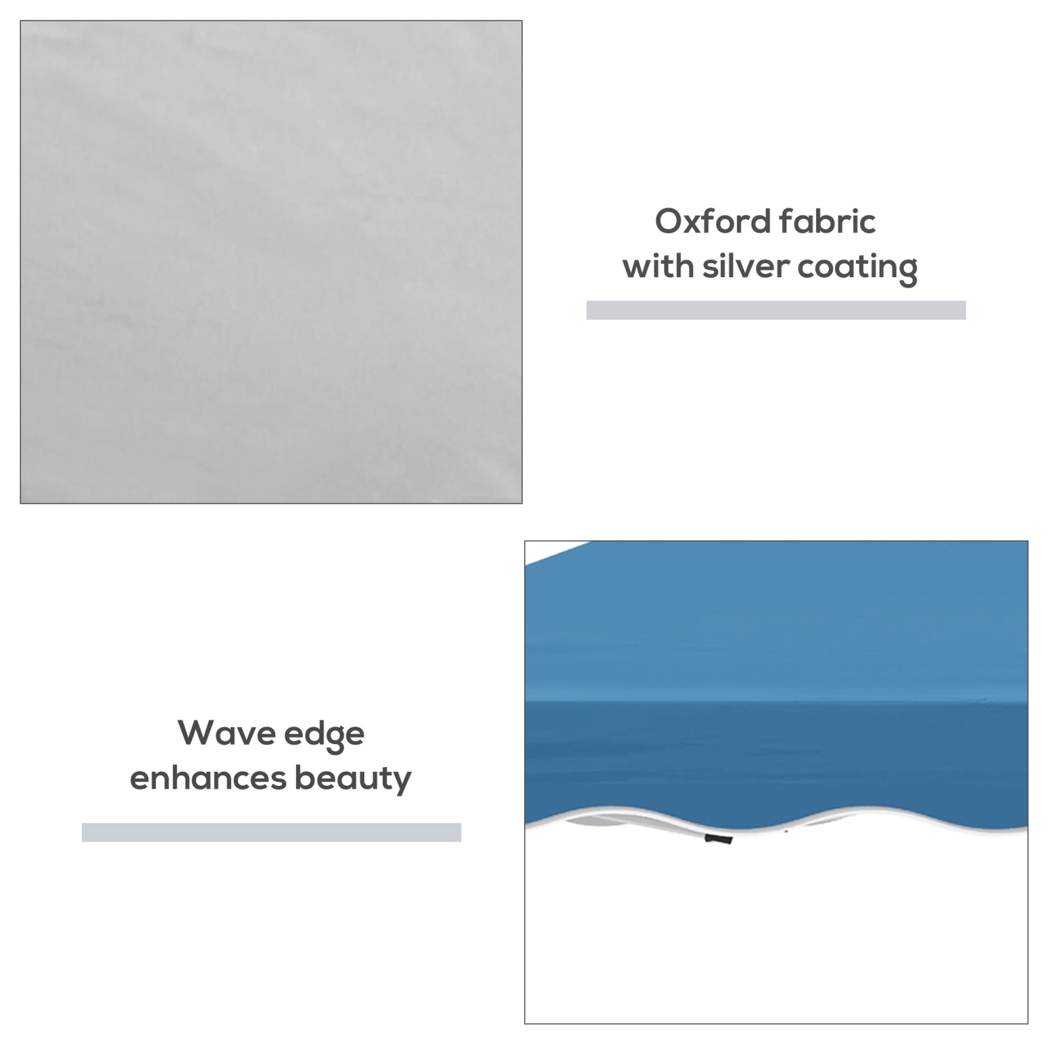 Outsunny 10' x 10' Pop Up Canopy Tent, Instant Shelter with Carry Bag, Adjustable Height, Garden Outdoor Party Tent, Blue