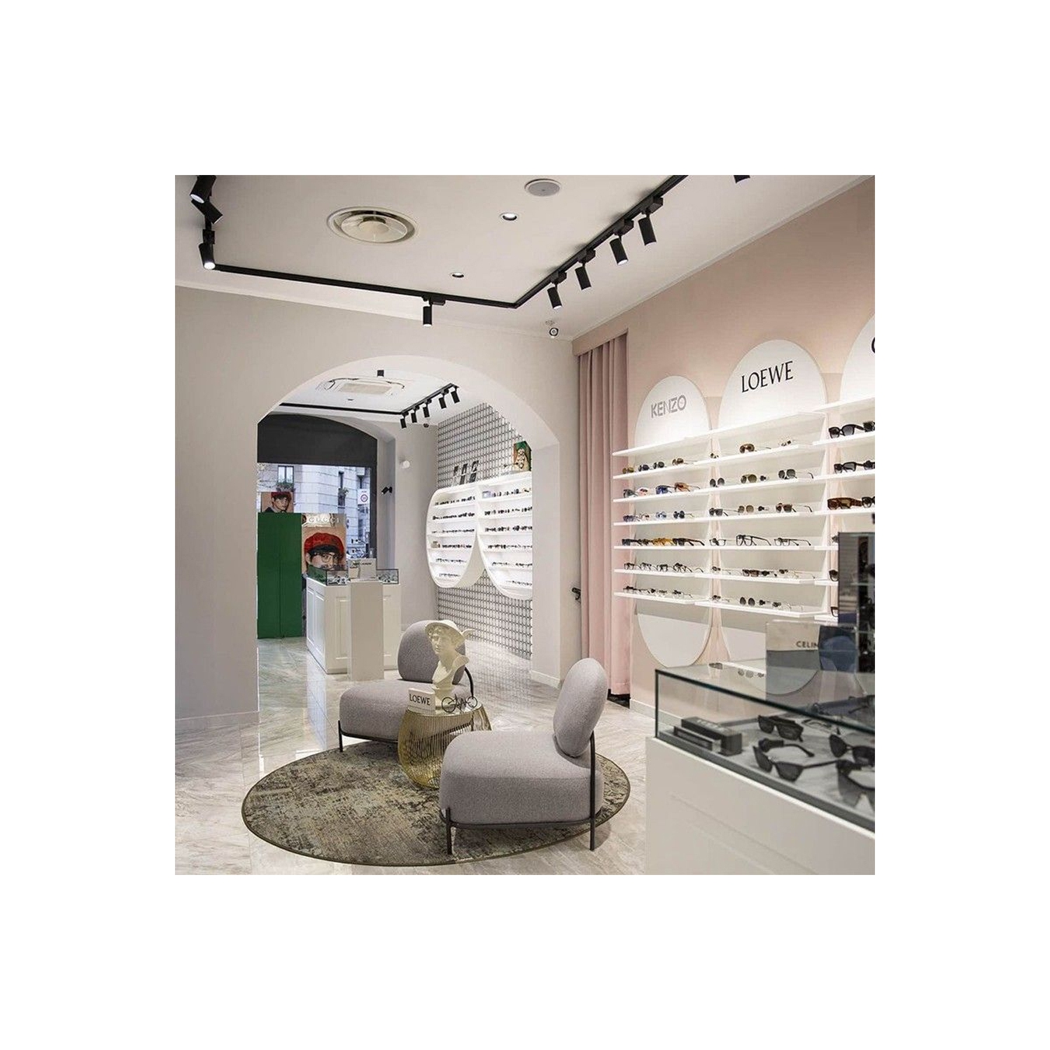 Ceiling Light, Spotlight Ceiling Bar in Matt Black, Ceiling Lights Spotlights with Socket Industrial 3 Way Light Ceiling Indoor Spot Light for