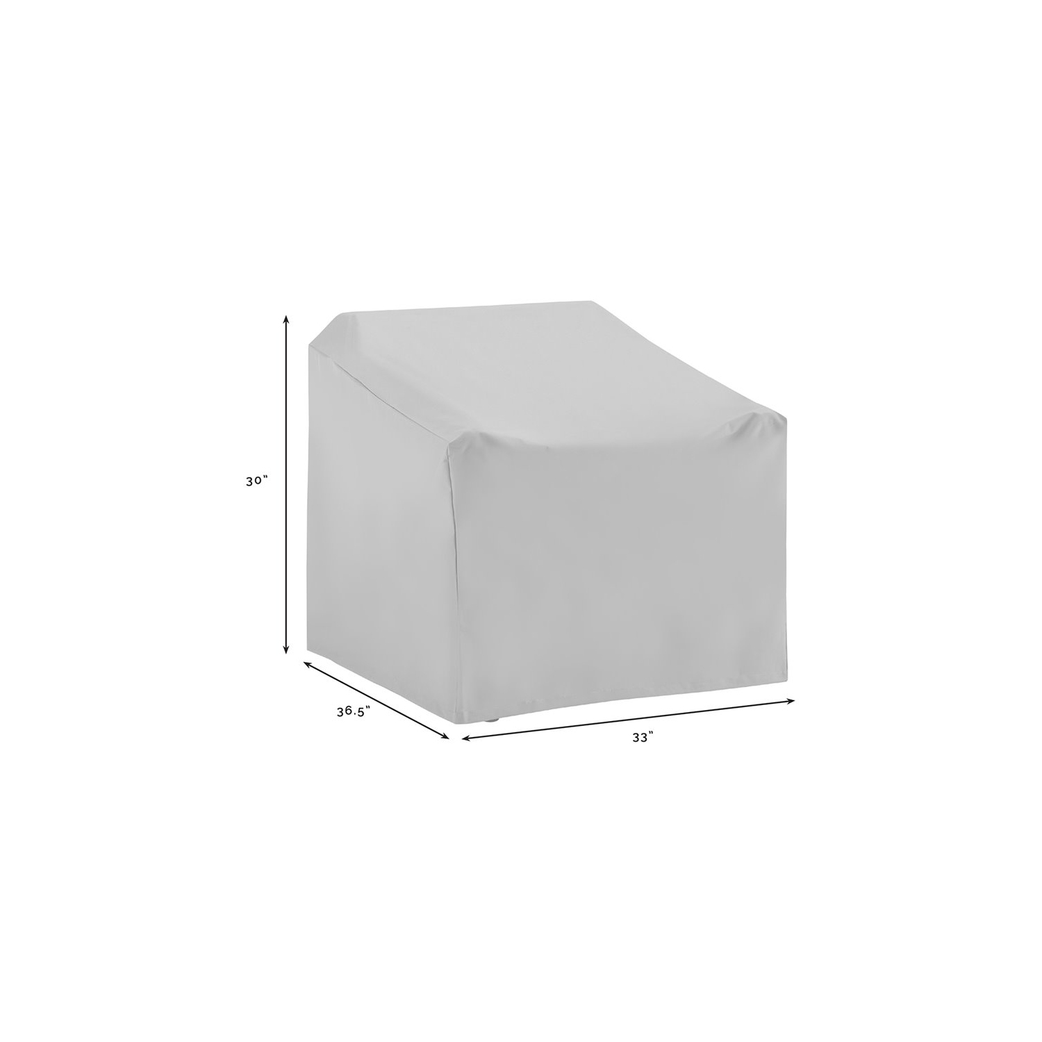 Crosley 5 Piece Patio Loveseat Cover Set in Tan