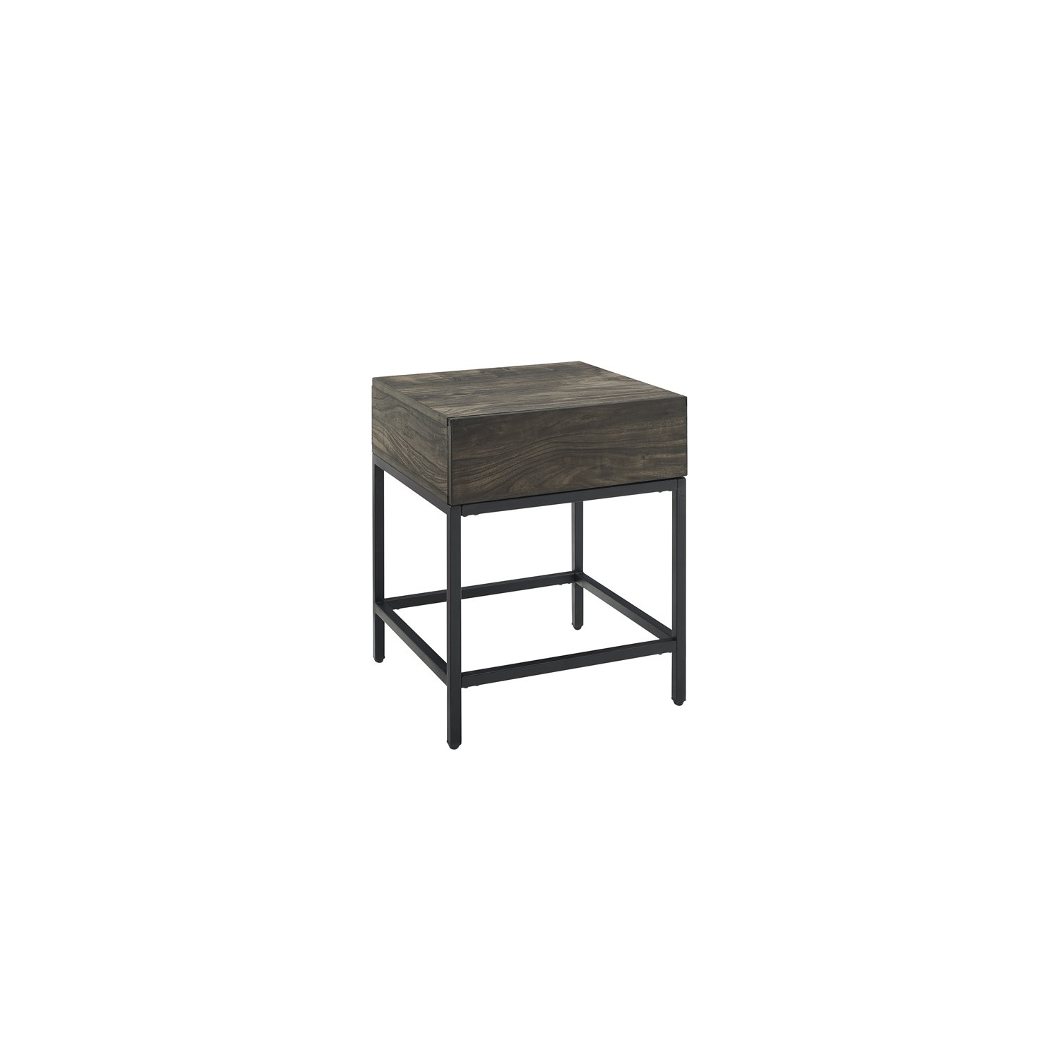 Crosley Jacobsen 1 Drawer End Table in Brown Ash