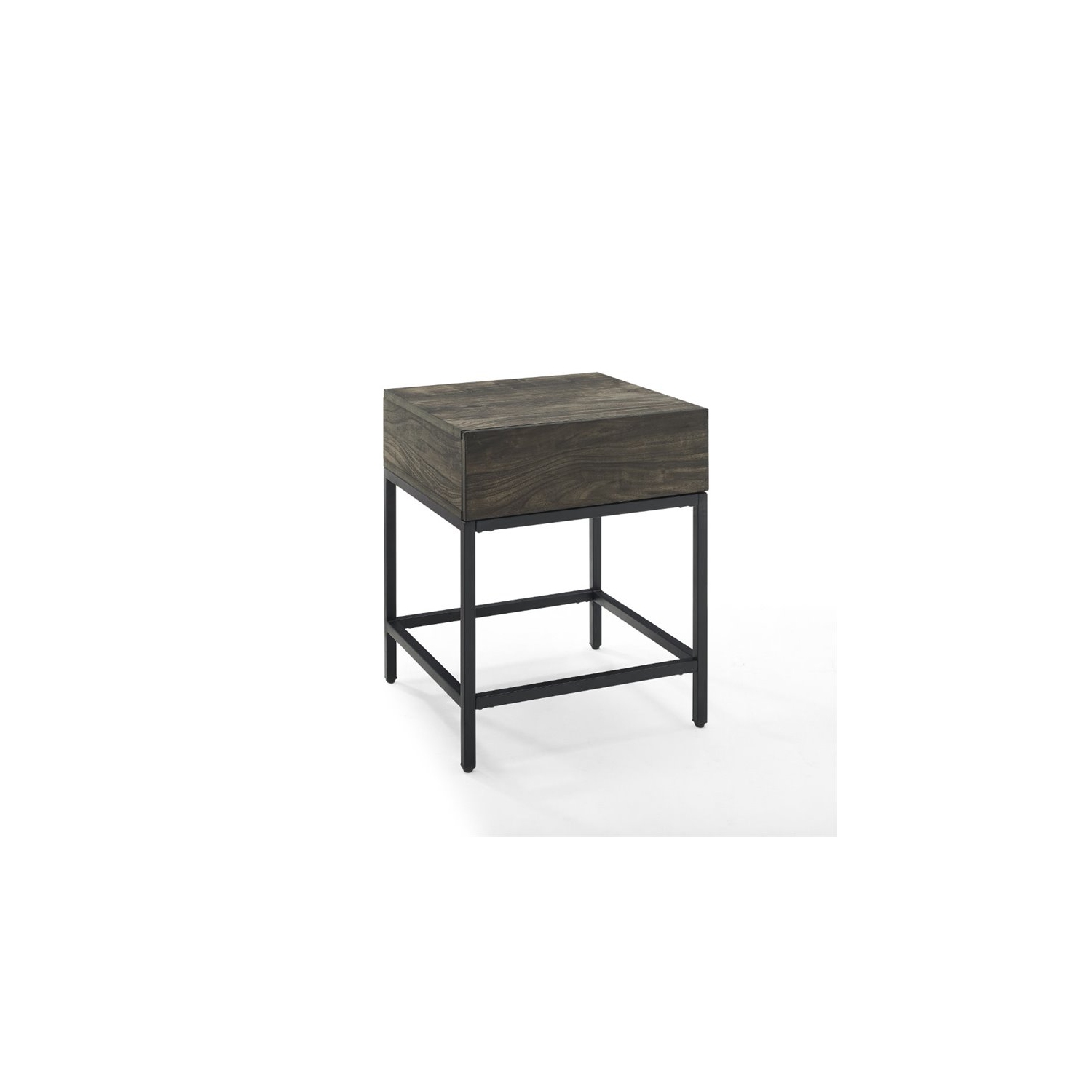 Crosley Jacobsen 1 Drawer End Table in Brown Ash