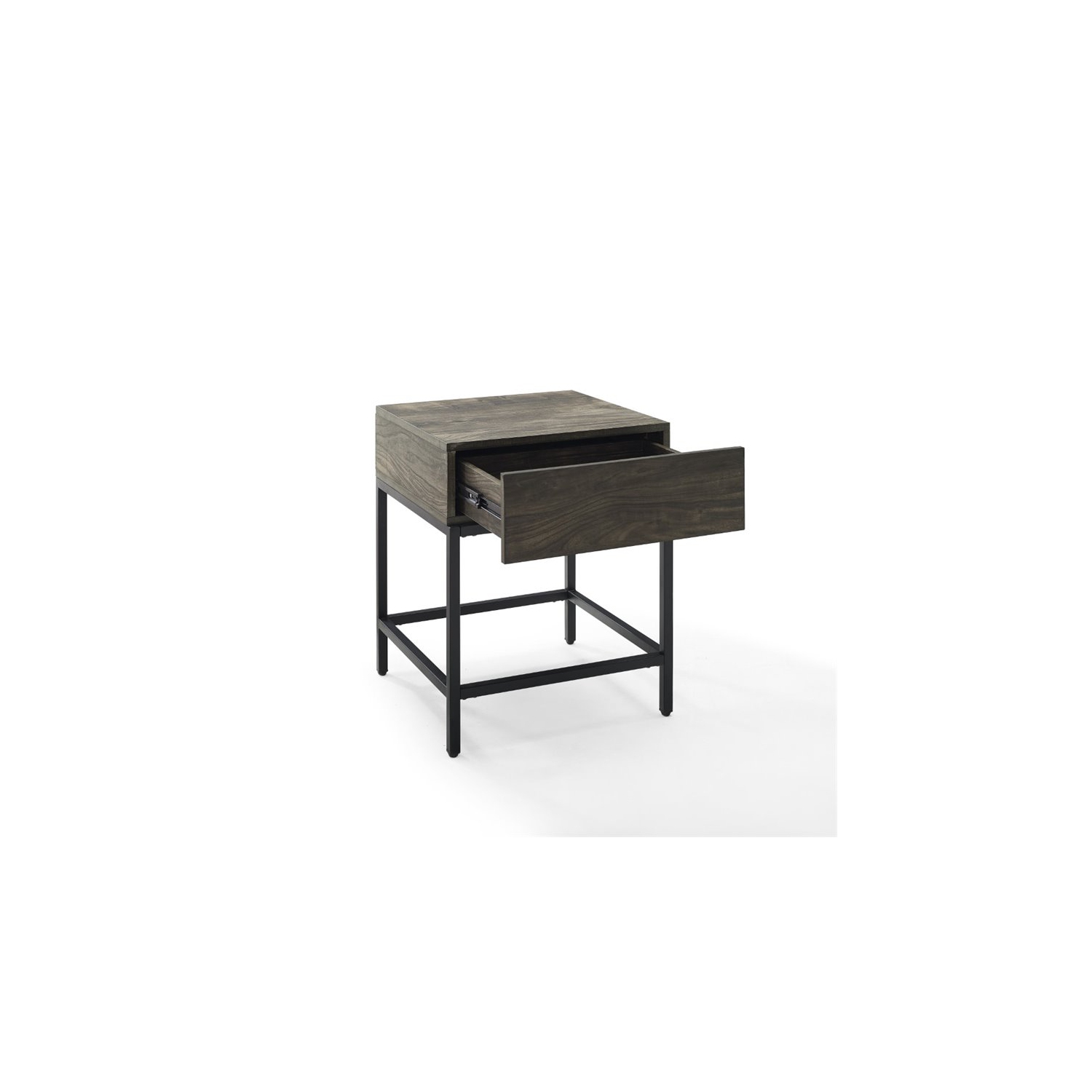 Crosley Jacobsen 1 Drawer End Table in Brown Ash