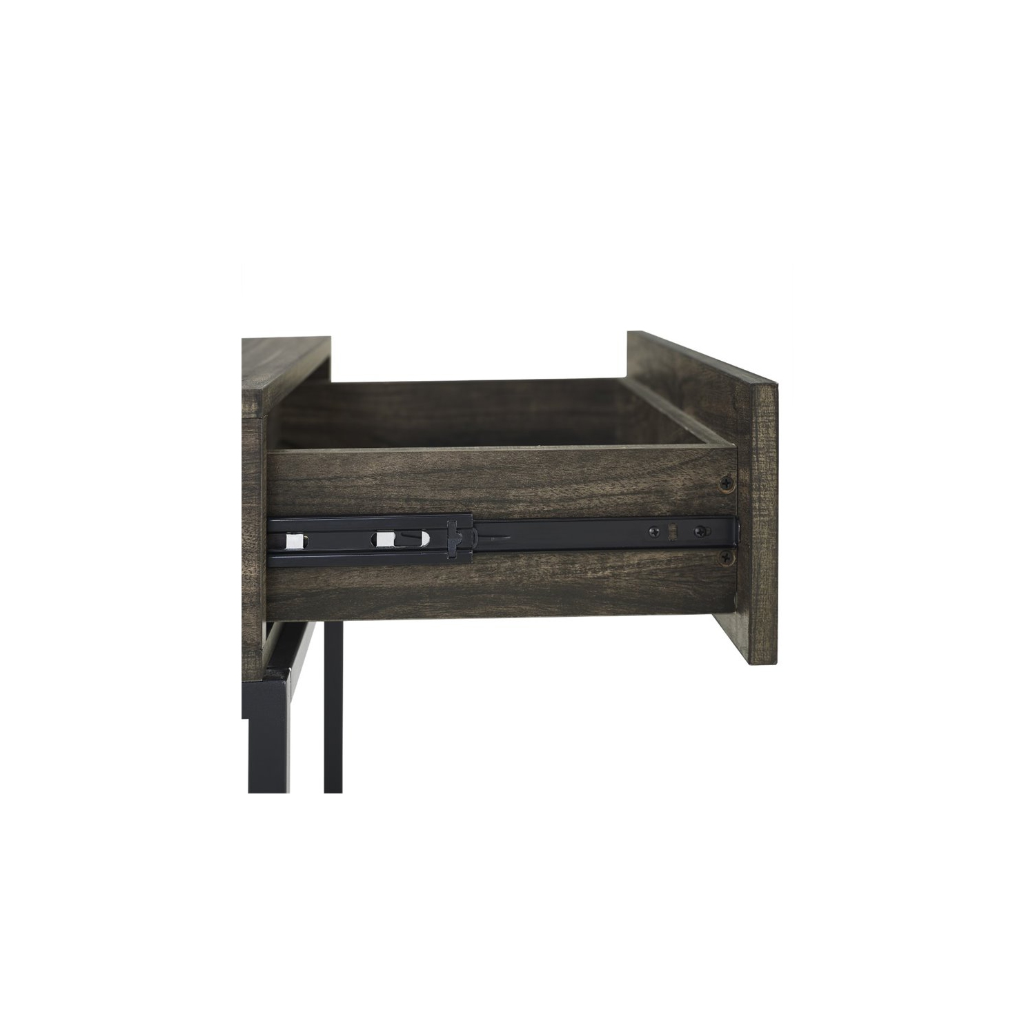 Crosley Jacobsen 1 Drawer End Table in Brown Ash