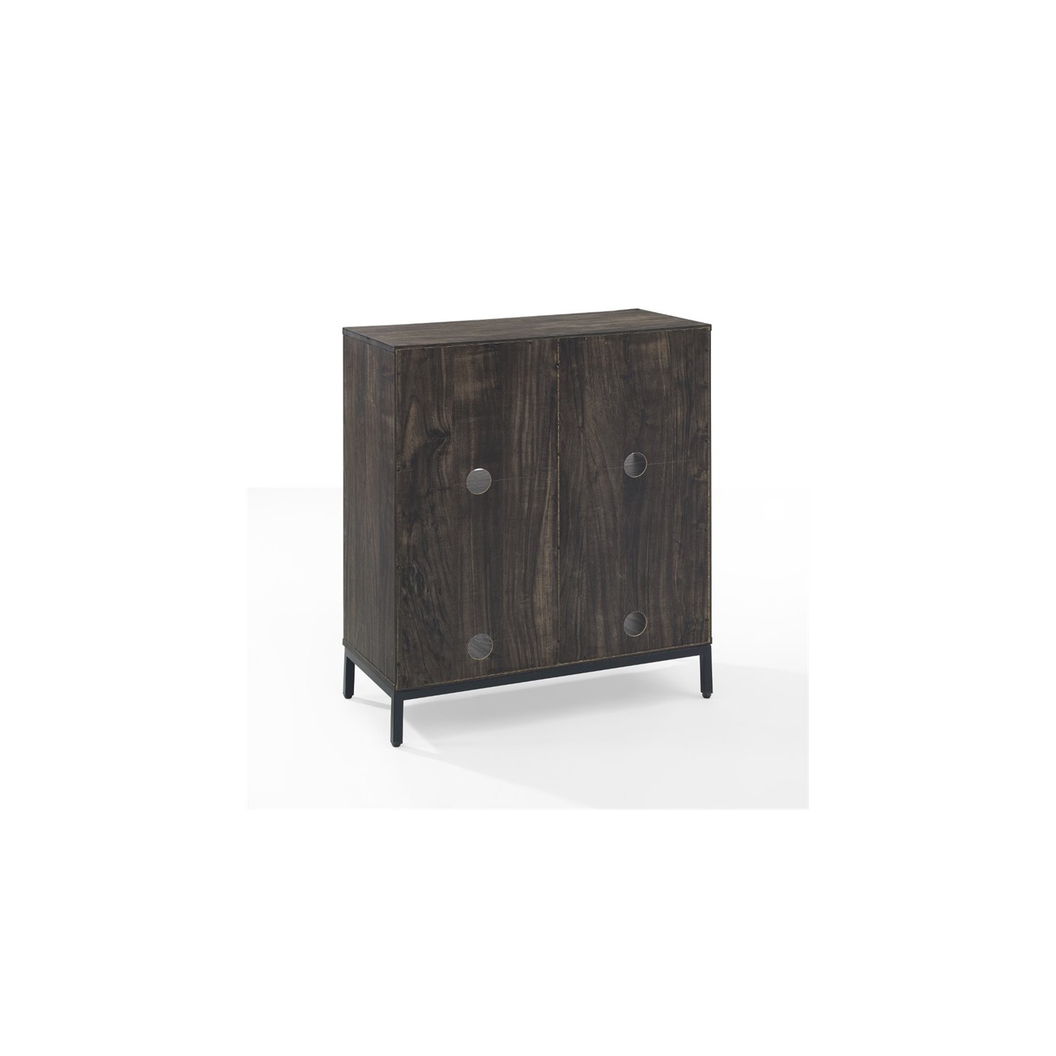 Crosley – Bibliothèque cubique de rangement de calibre industriel Jacobsen, brun cendré