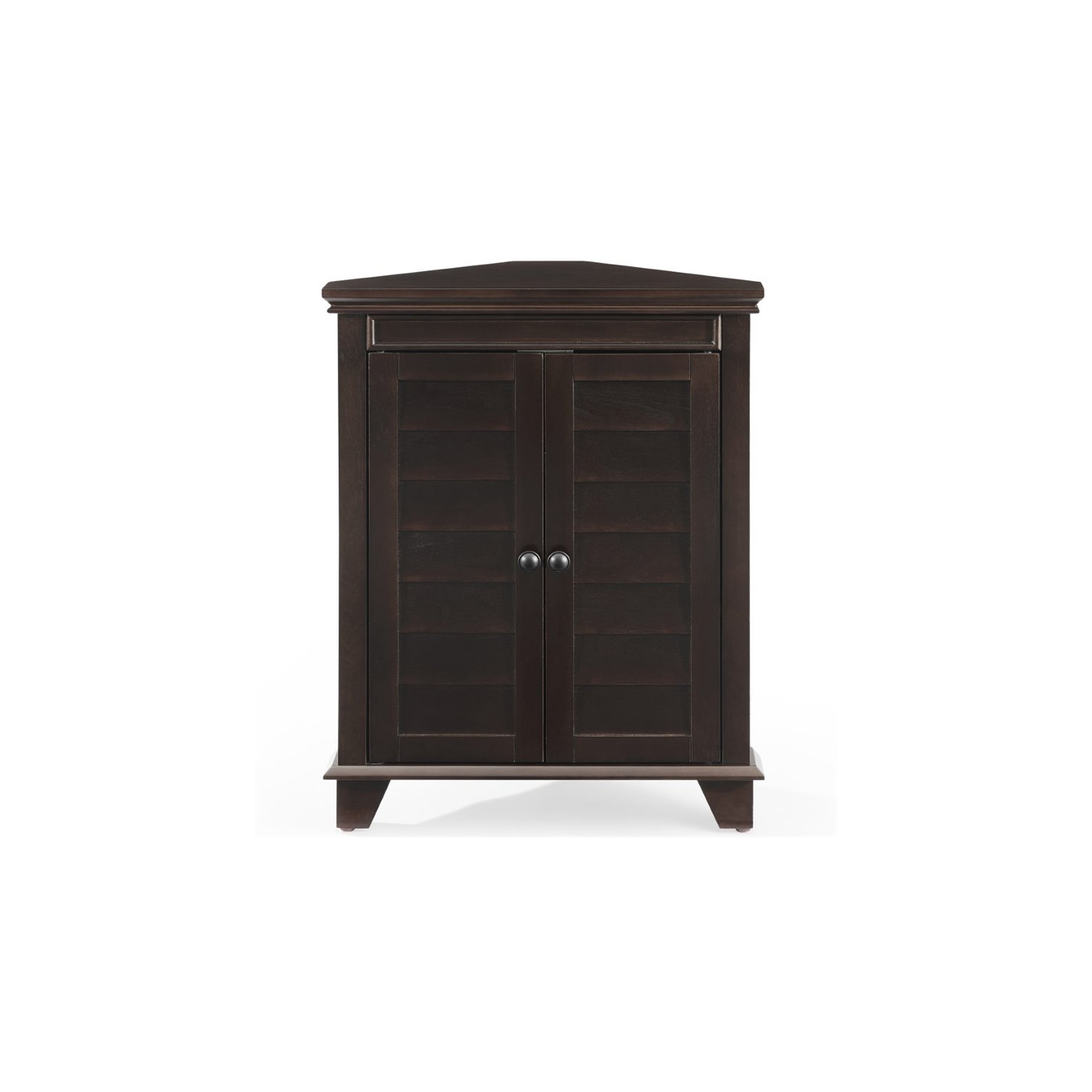Crosley Lydia 2 Door Corner Storage Cabinet in Espresso