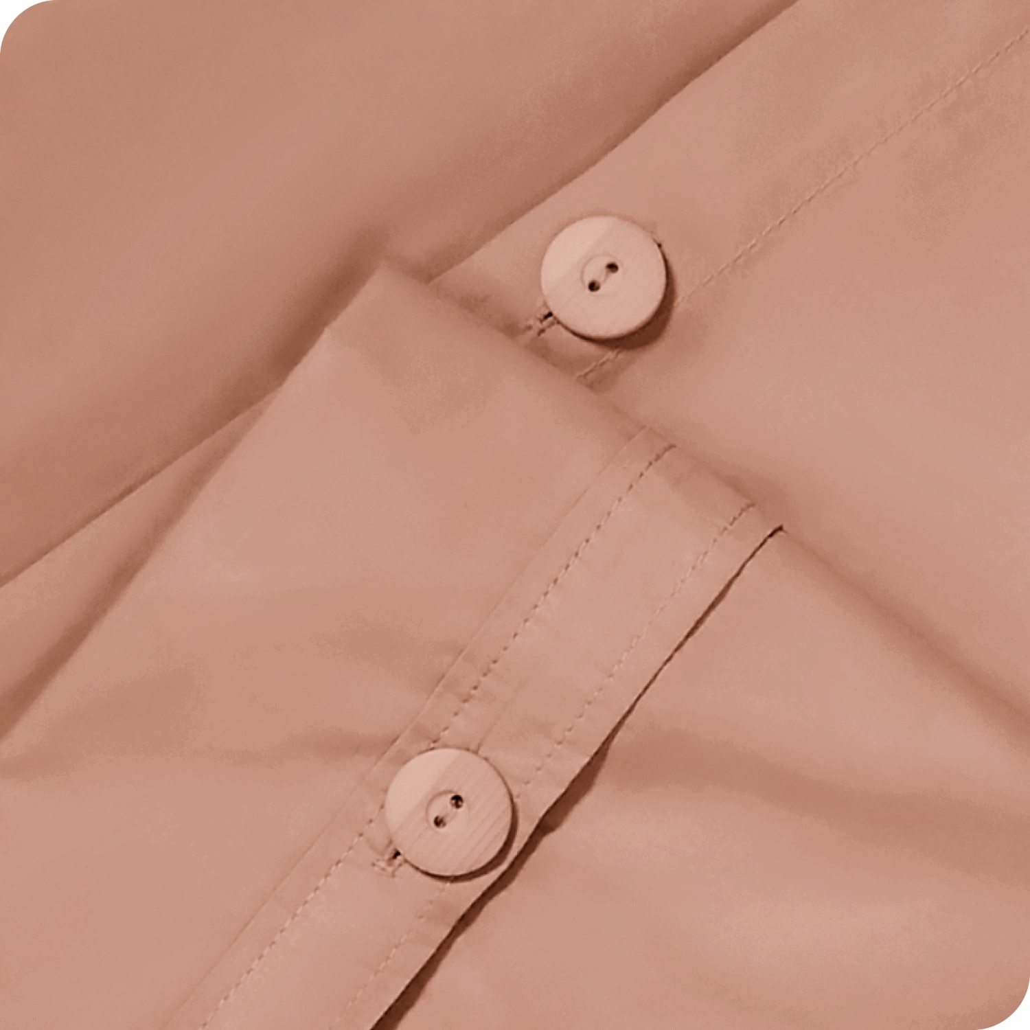 ENS. Housse de douillette 100 % coton biologique Bare Home - tissage percale Crisp - léger et respirant - vieux rose, lit simple/jumeau TG