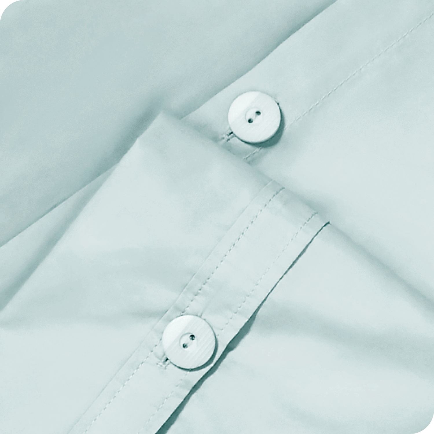 ENS. Housse de douillette 100 % coton biologique Bare Home - tissage percale Crisp - léger et respirant - Bleu d’hiver, lit simple/jumeau TG