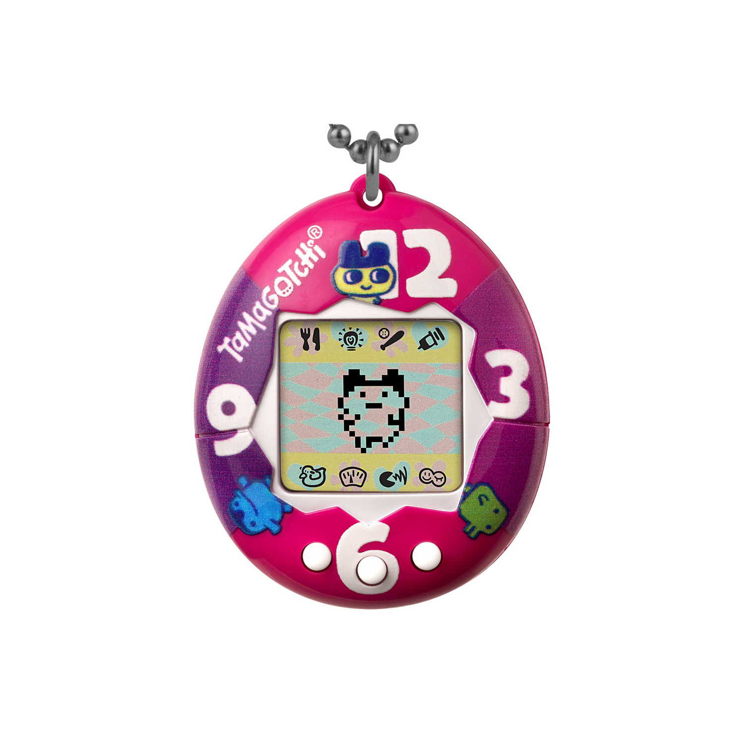 The Original Tamagotchi: Purple Pink Clock