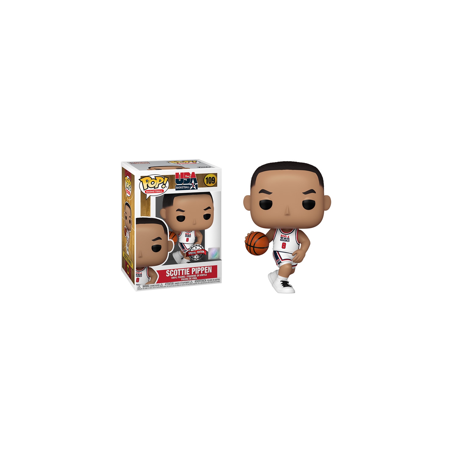 Funko Pop! Basketball Team USA Vinyl Figure Scottie Pippen #109 Special Edition