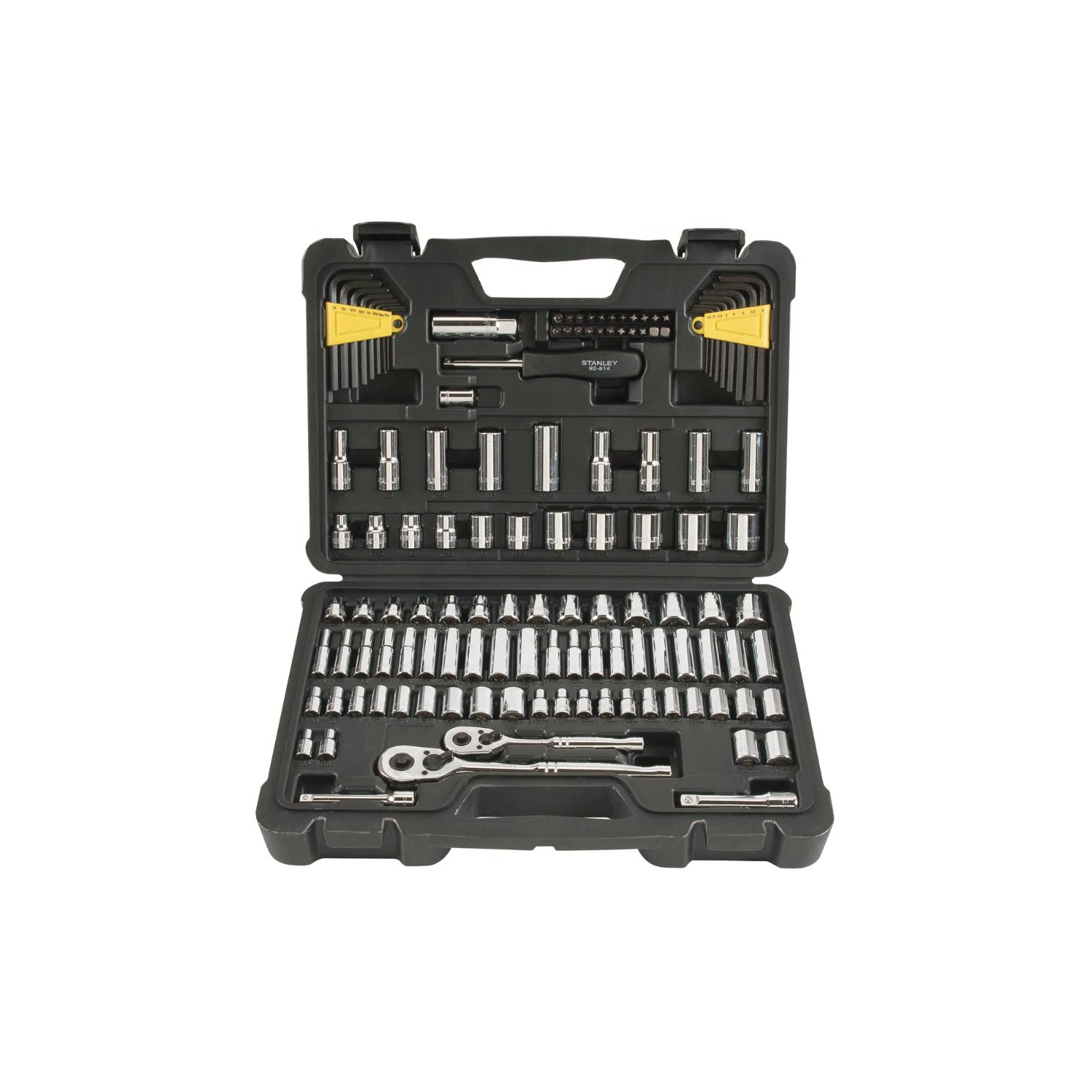 123 Piece Metric/SAE Socket Set, for 1/4" and 3/8" Drive