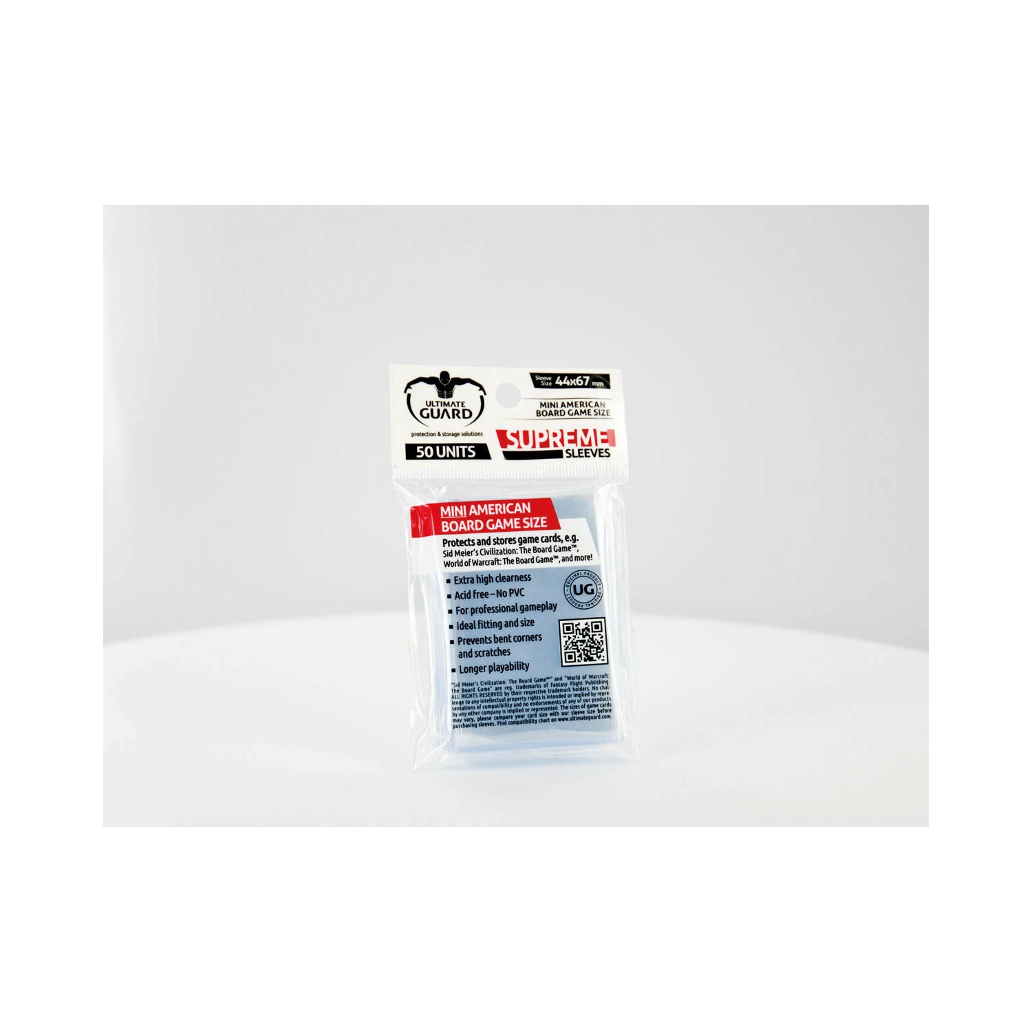 Ultimate Guard Board Game "Mini American" Size Card Sleeves: "Clear" (44mm  x 67mm) 50 Sleeves Per Pack | Best Buy Canada