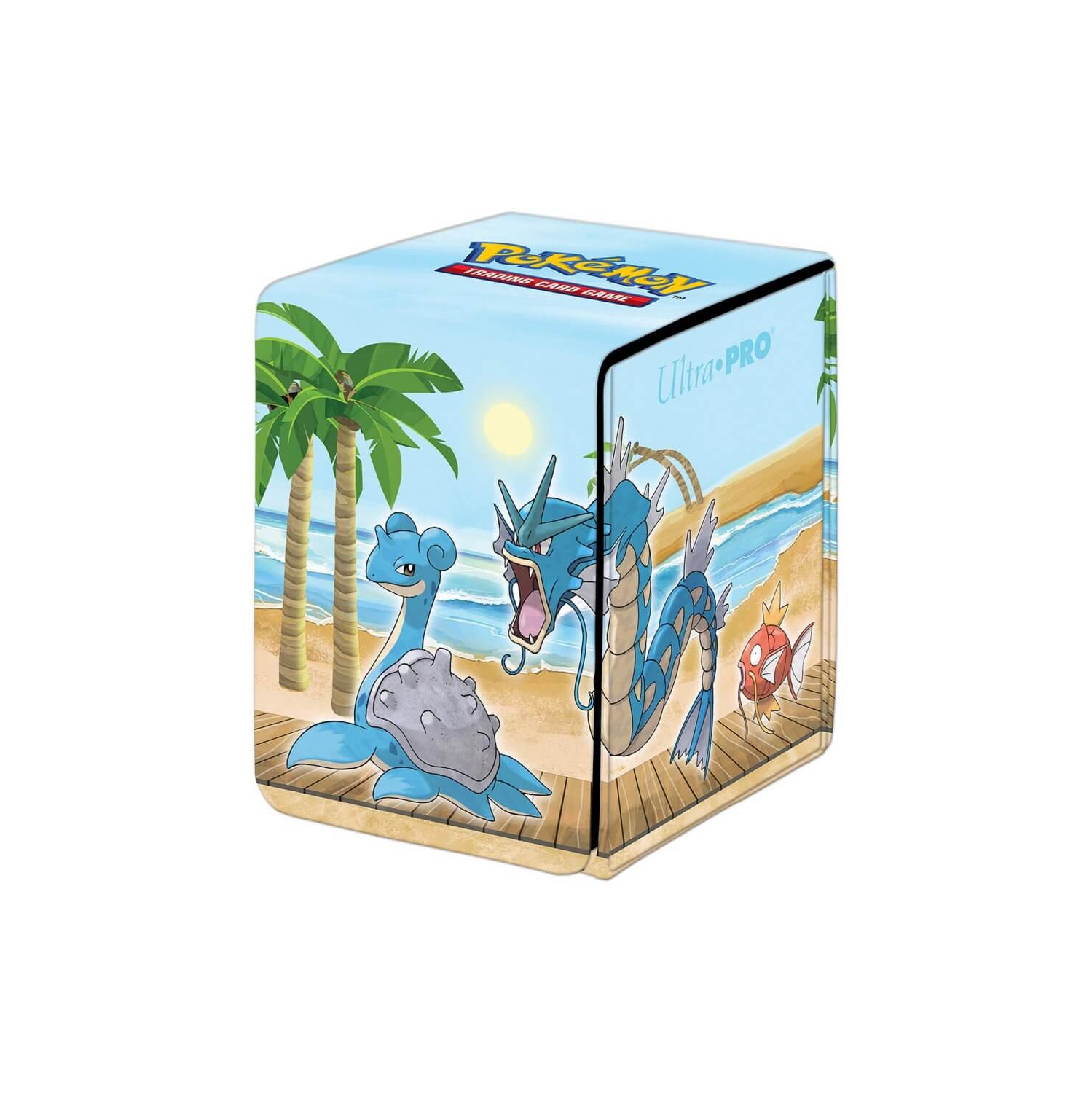 Ultra Pro Pokemon Deck Box: Alcove Flip - Gallery Seaside (Lapras & Gyarados)