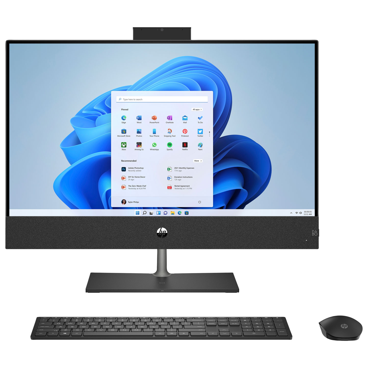 HP Pavilion 32" QHD All-in-One Desktop PC - Sparkling Black (Intel Core i5-12400T/512GB SSD/16GB RAM/Windows 11)