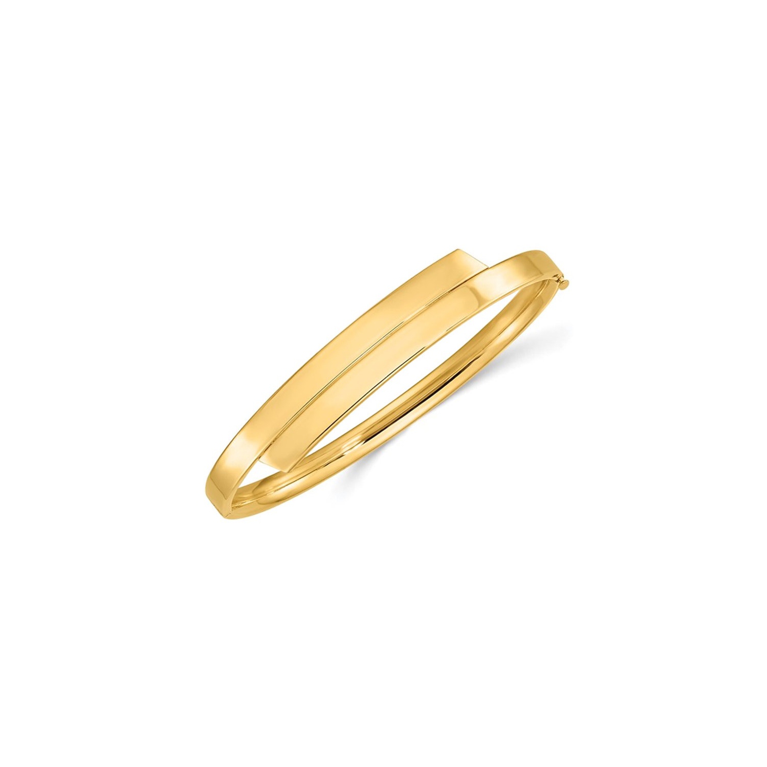 Brangle à charnière de chevauchement en or jaune 14K