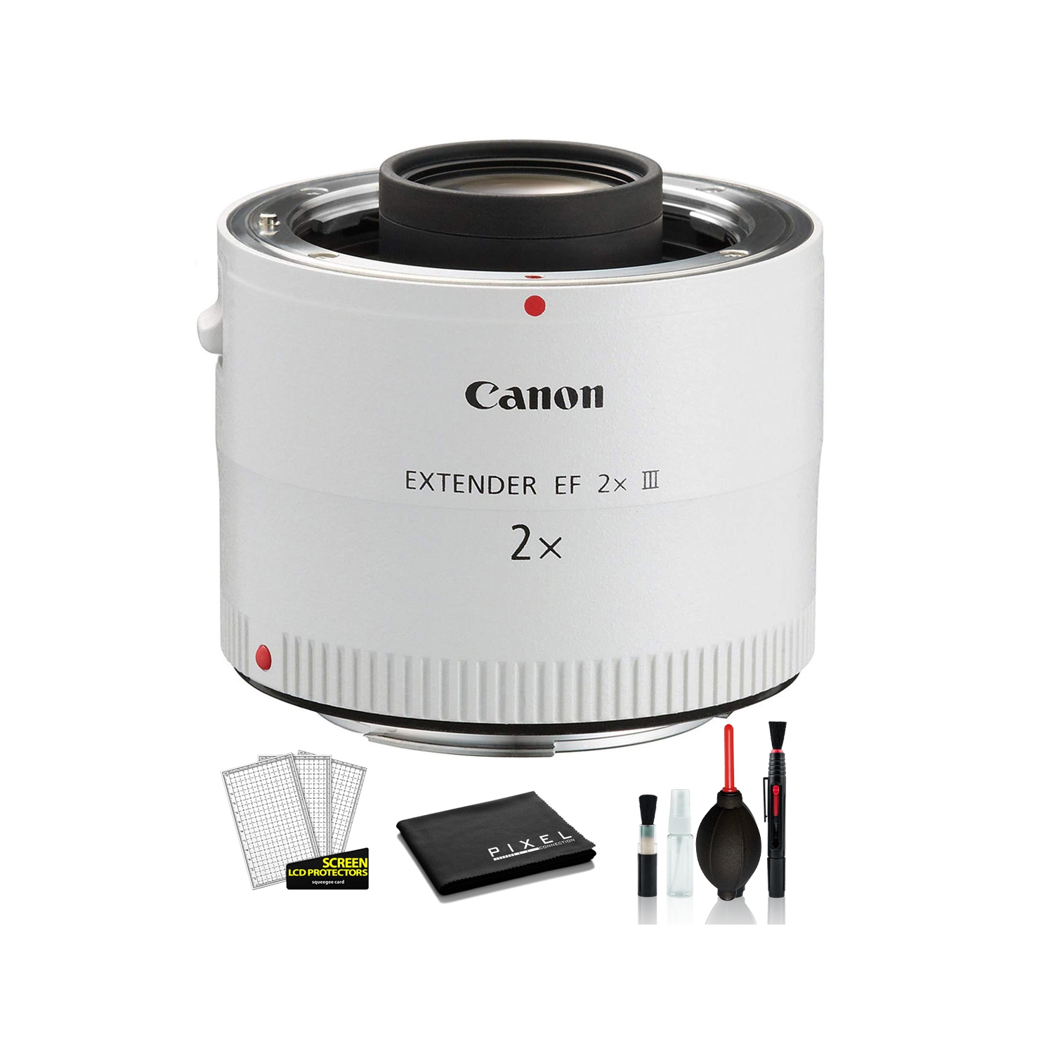 Canon Extender EF 2X III USA (4410B002) with Deluxe Cleaning