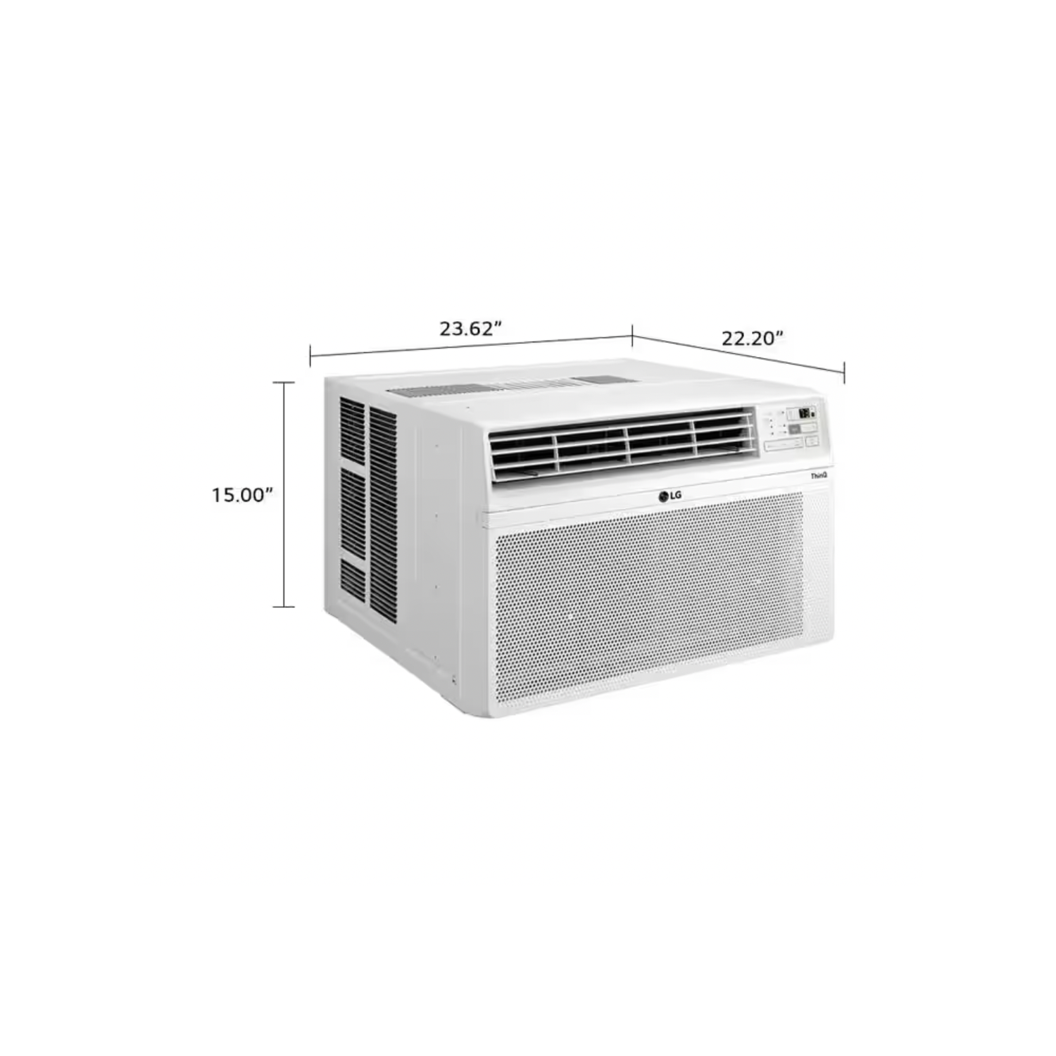 LG 10,000 BTU Window Smart Air Conditioner Cools 450 Sq. Ft. Ultra Quiet, Energy Star, Works w/ ThinQ, Amazon Alexa, Hey Google and Remote, 115V