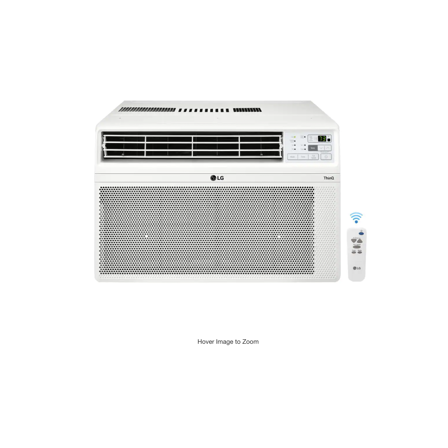 LG 12,000 BTU Window Smart Air Conditioner Cools 550 Sq. Ft. (22' x 25' Room Size) Ultra Quiet, Energy Star, Works w/ ThinQ, Amazon Alexa, Hey Google and Remote, 115V (LW1222ERSM)