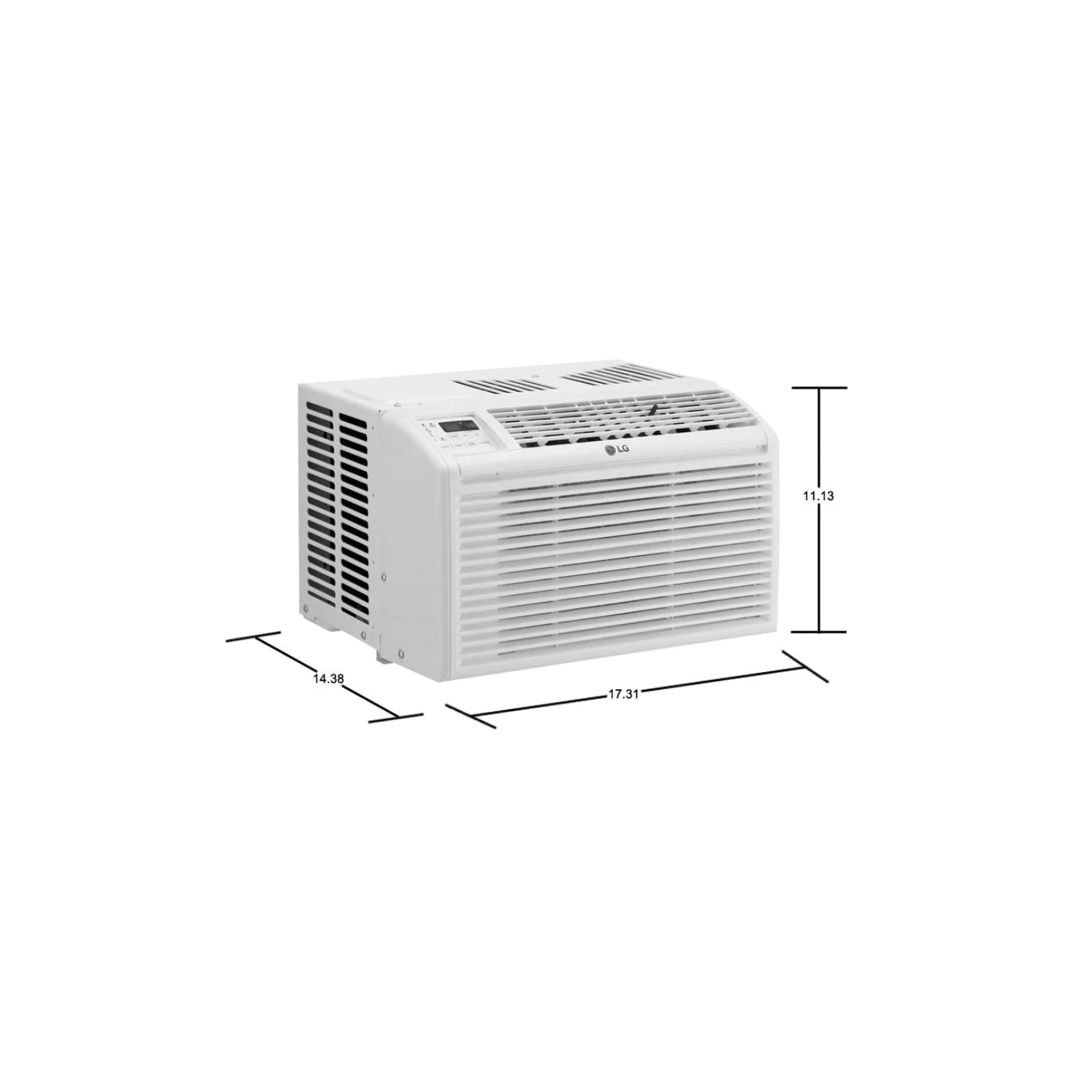 LG 6,000 BTU 115-Volt Window Air Conditioner Cools 250 Sq. Ft. with Remote