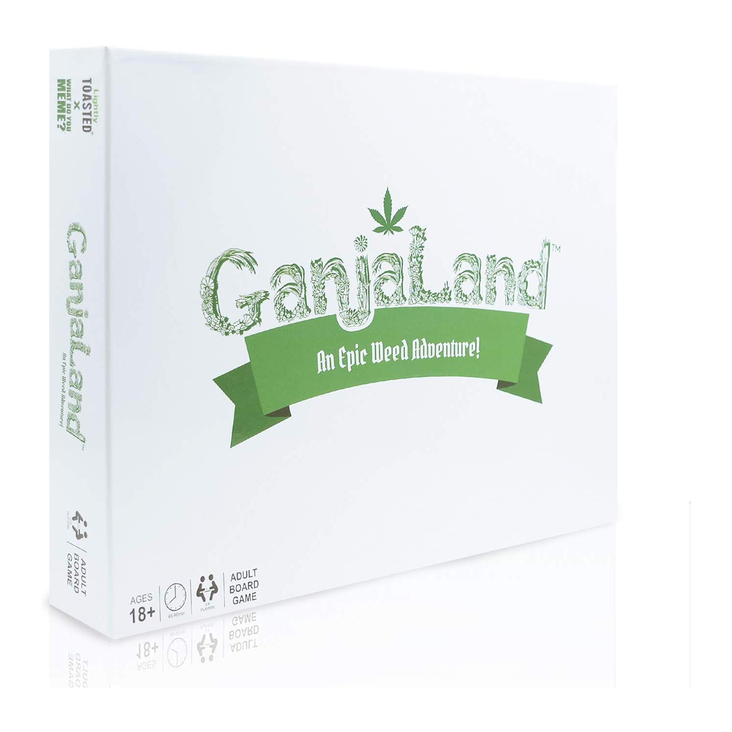 What Do You Meme LLC GanjaLand: An Epic Weed Adventure 2-8 players, ages 18+, 45-90 minutes