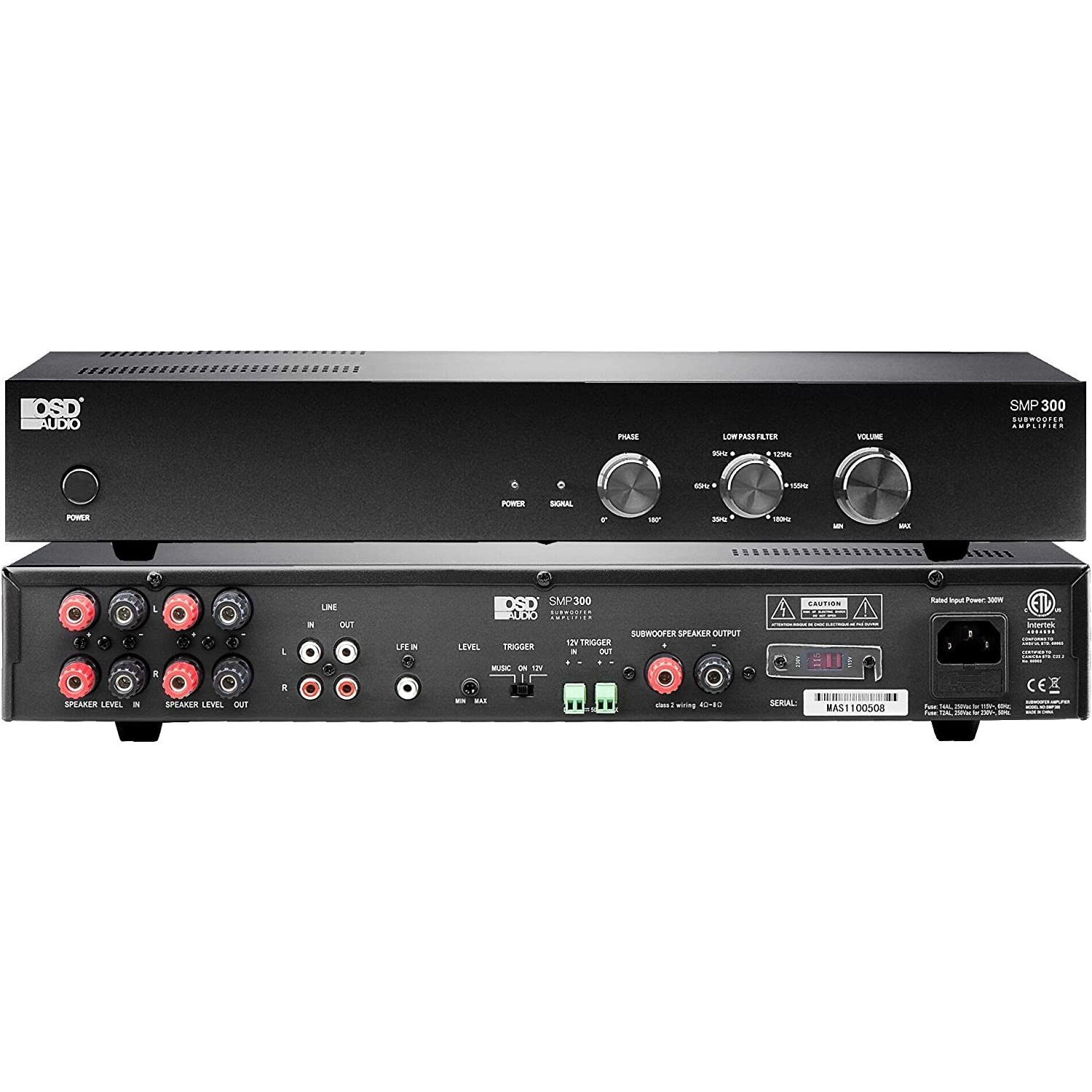 OSD Audio SMP300 Class D Subwoofer Amplifier and SL800D Sealed In