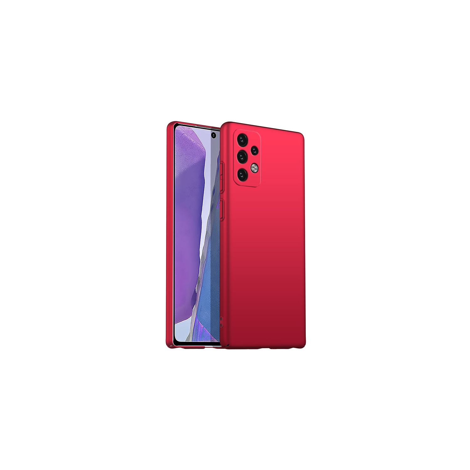 PANDACO Hard Shell Metallic Red Case for Samsung Galaxy A53
