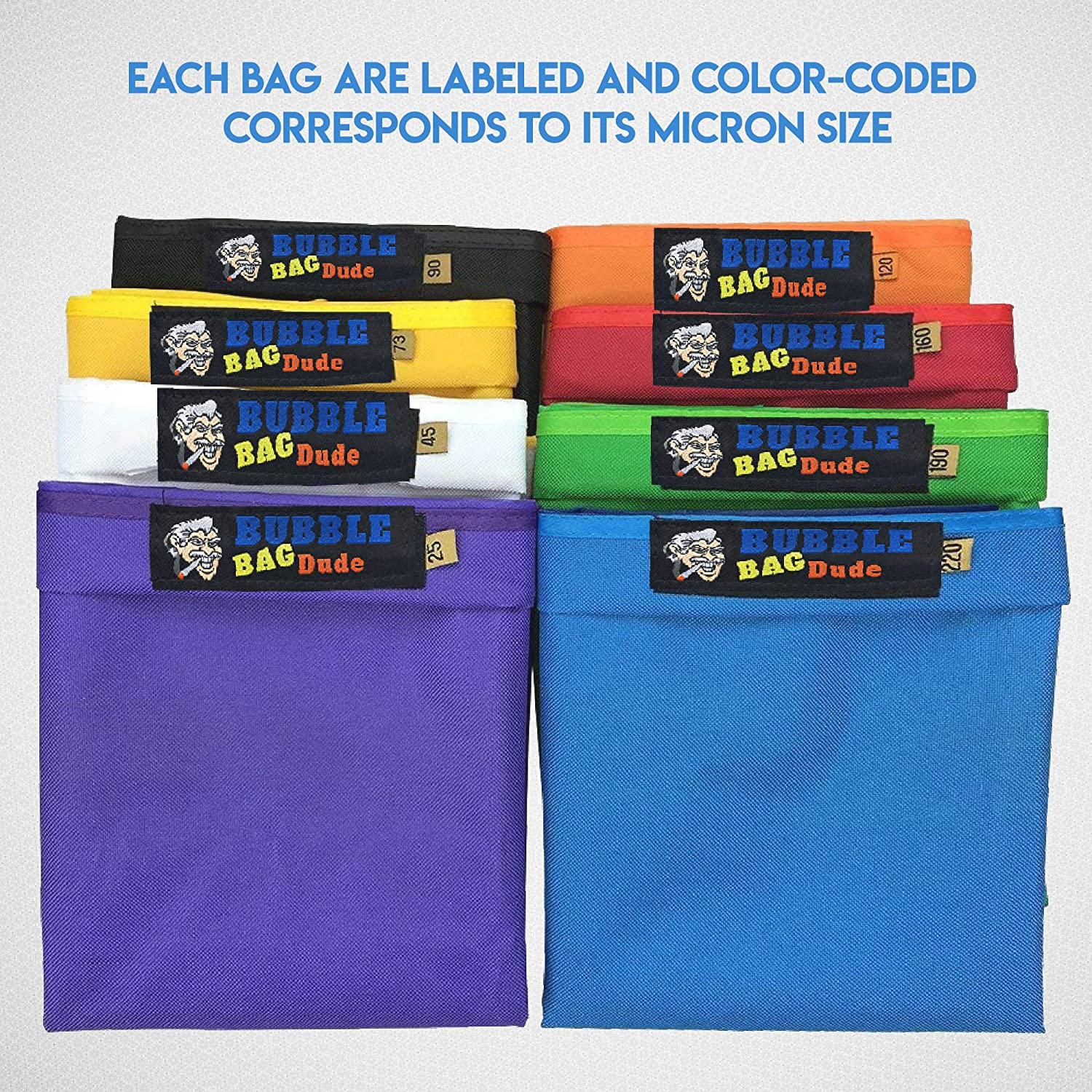 Bubble Bags 5 Gallon 8 Hash Bag Set Herbal Ice Bubble Bag Essence Extractor Kit