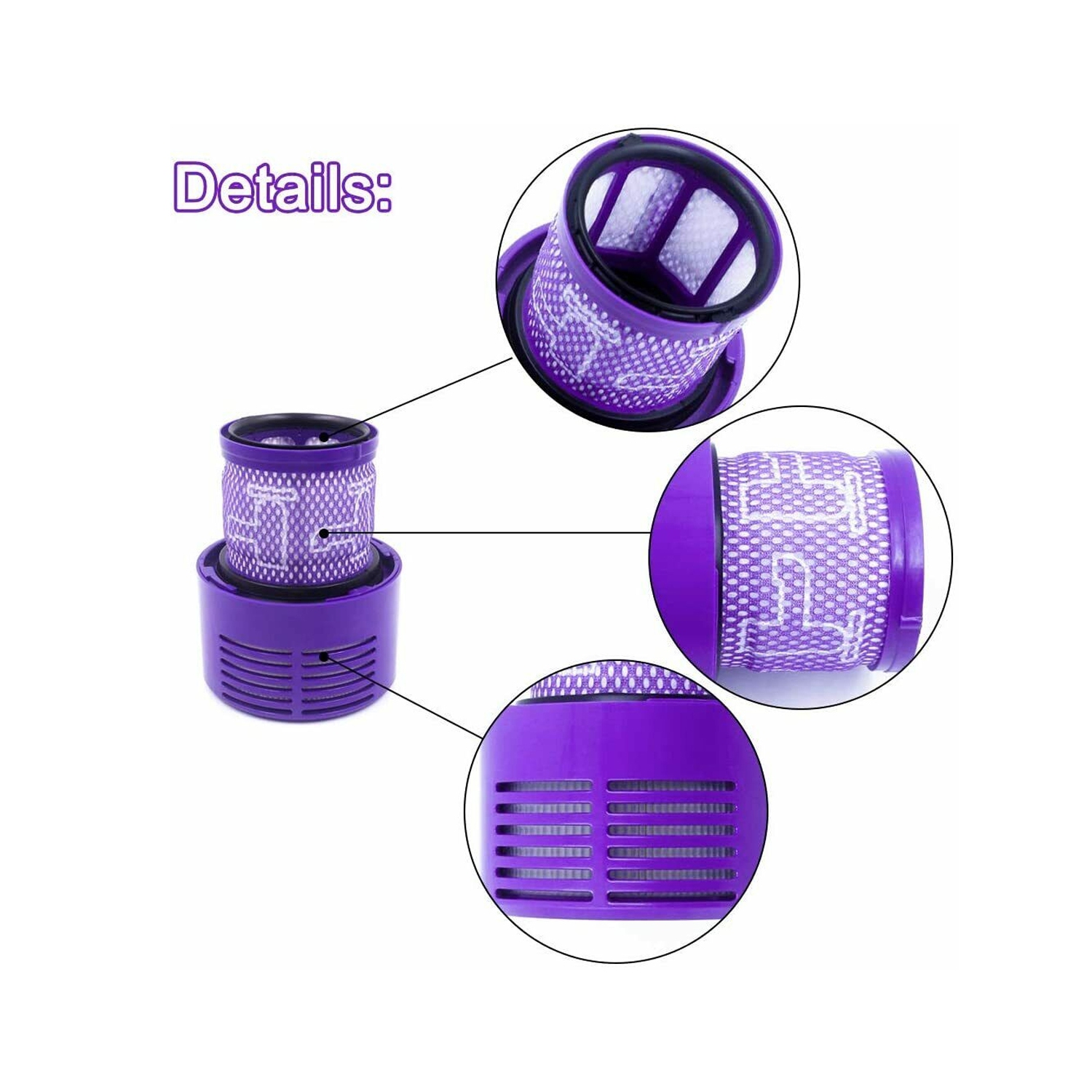 Vacuum Filter For DYSON all V10 Series Absolute Animal SV12