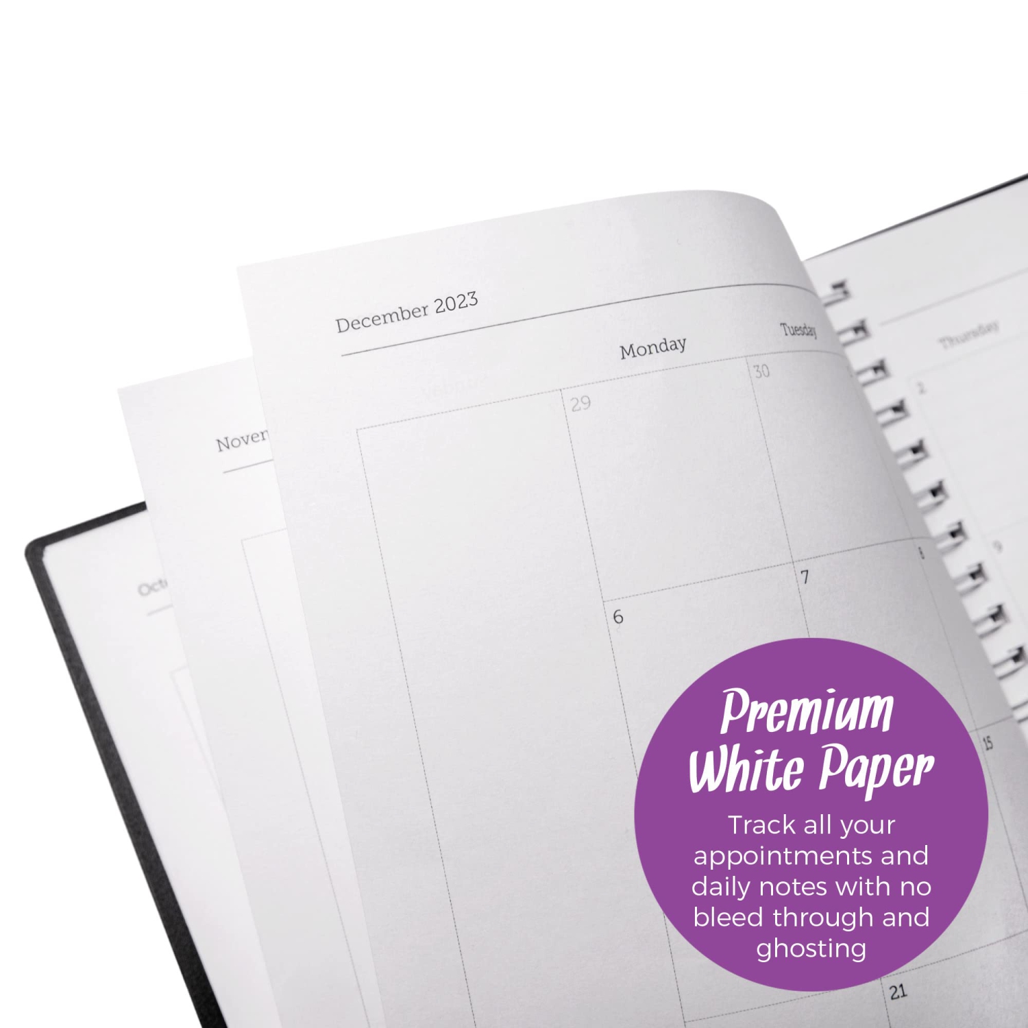 WallDeca 2023 Annual Weekly Planner, A4 Full Paper Size, Weekly & Monthly Planner, Jan 2023 - Dec 2023 | Flexible Cover, Notes Pages, Twin-Wire